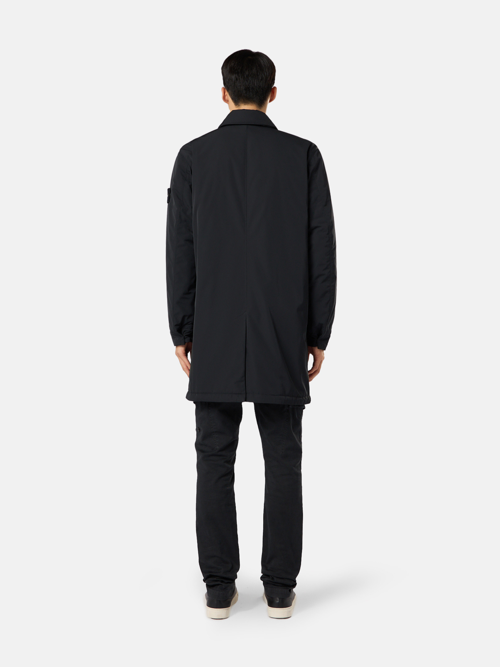 Schwarz 70626 POLYESTER MICRO TWILL Car Coat mit wasserabweisendem 