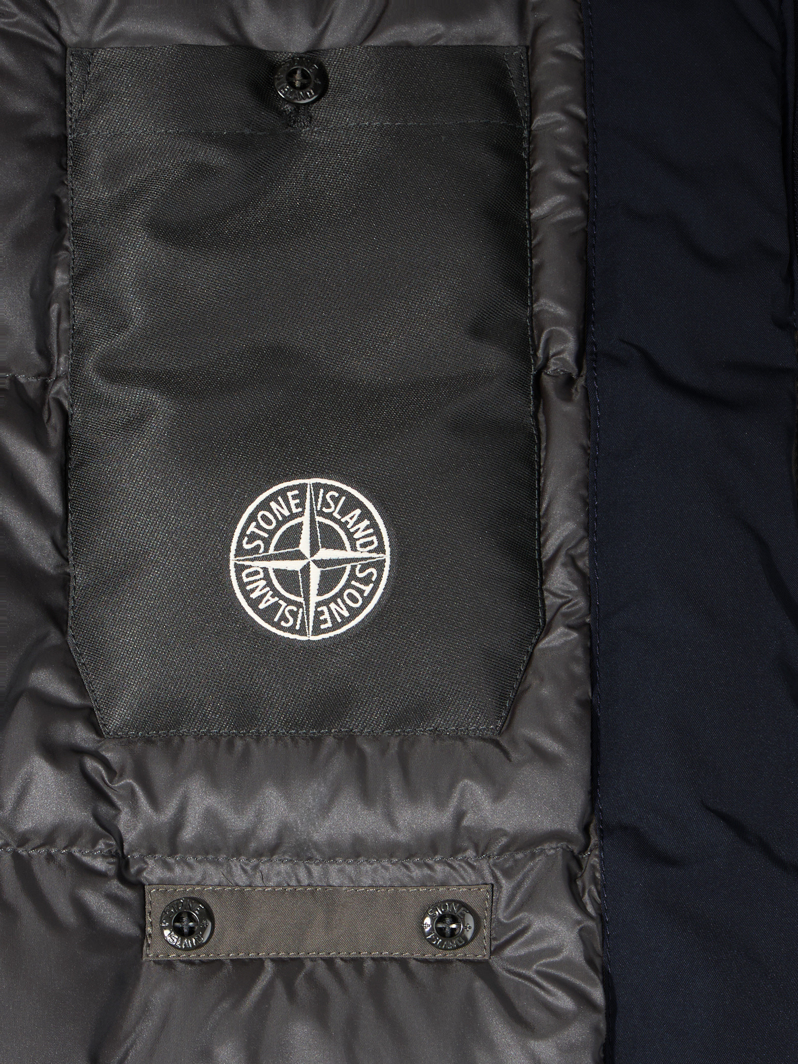 Navy Blue 70726 POLYESTER MICRO TWILL Long Down Parka with Anti 真鍮バッフル