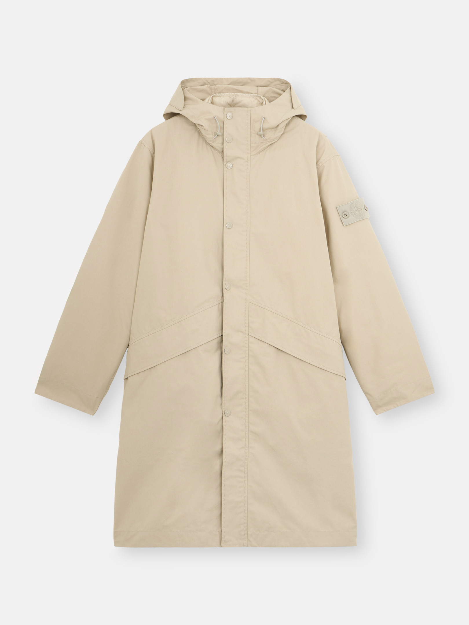 Stone island parka beige on sale