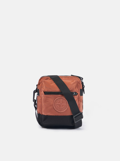 Orange 90876 NYLON METAL IN ECONYL® Pouch bag with Adjustable 