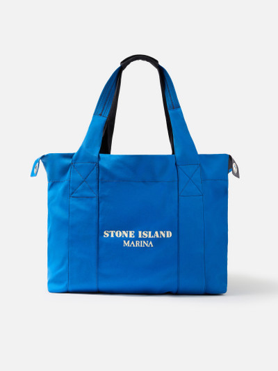 Bright Blue 913XD PLATED COTTON CANVAS_STONE ISLAND MARINA Maxi 