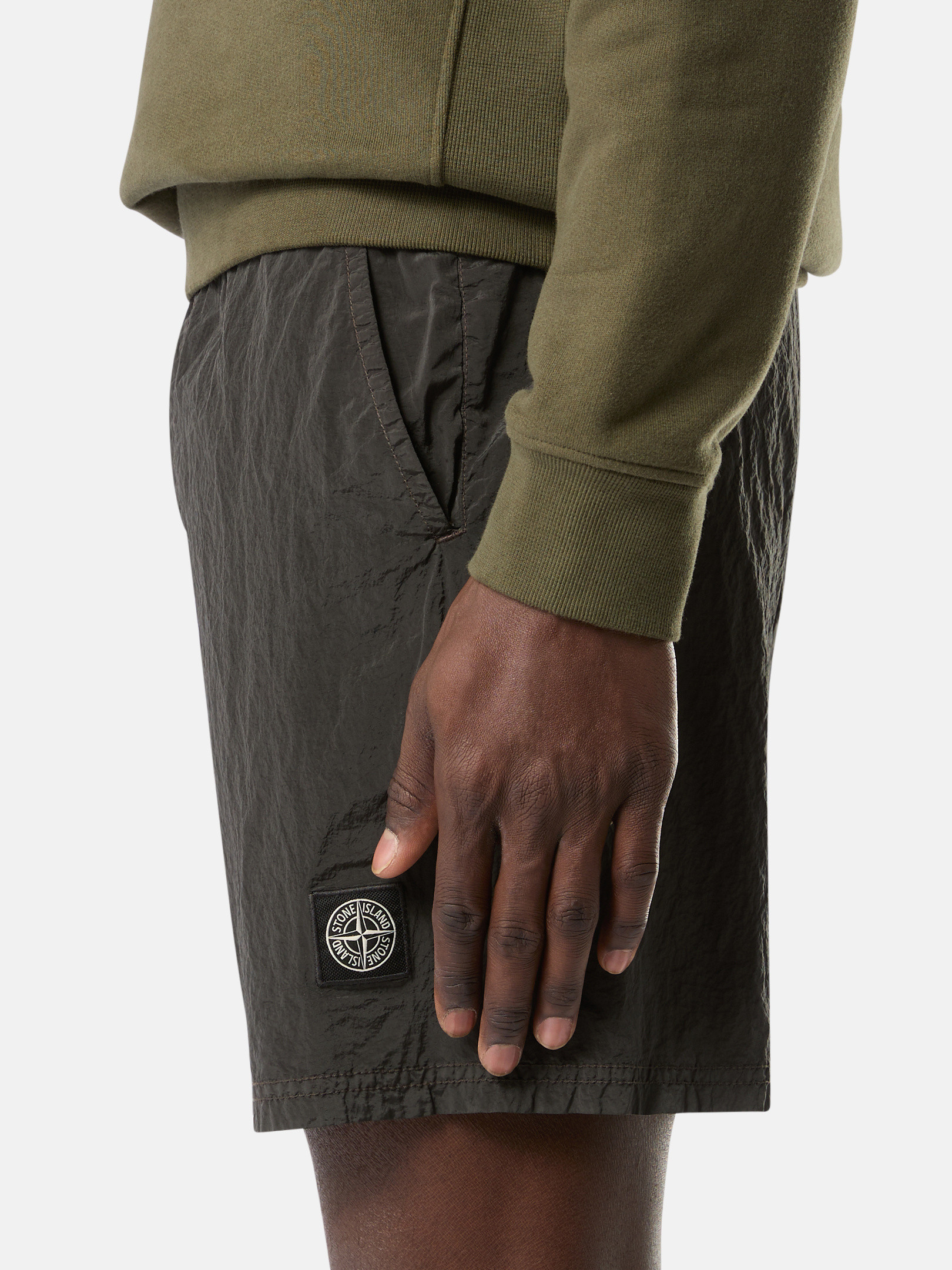 Stone island nylon metal ripstop short on sale