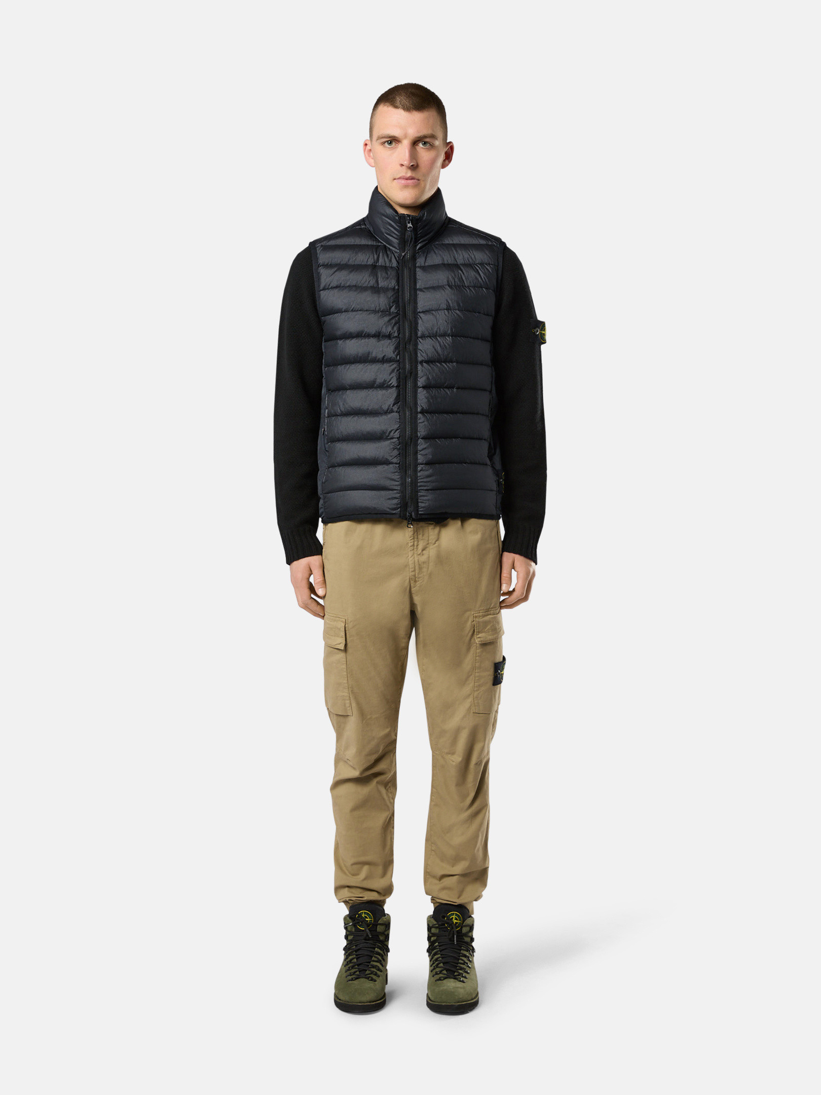 Navy Blue G0724 RECYCLED NYLON DOWN-TC Light Down Zip Vest