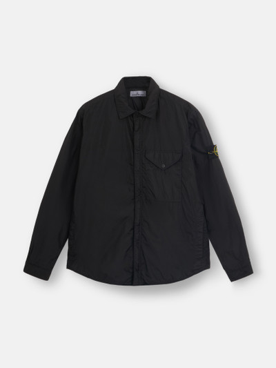 Black Q0123 CRINKLE REPS RECYCLED NYLON WITH PRIMALOFT®-TC Wind-Resistant  Light Jacket | Stone Island US