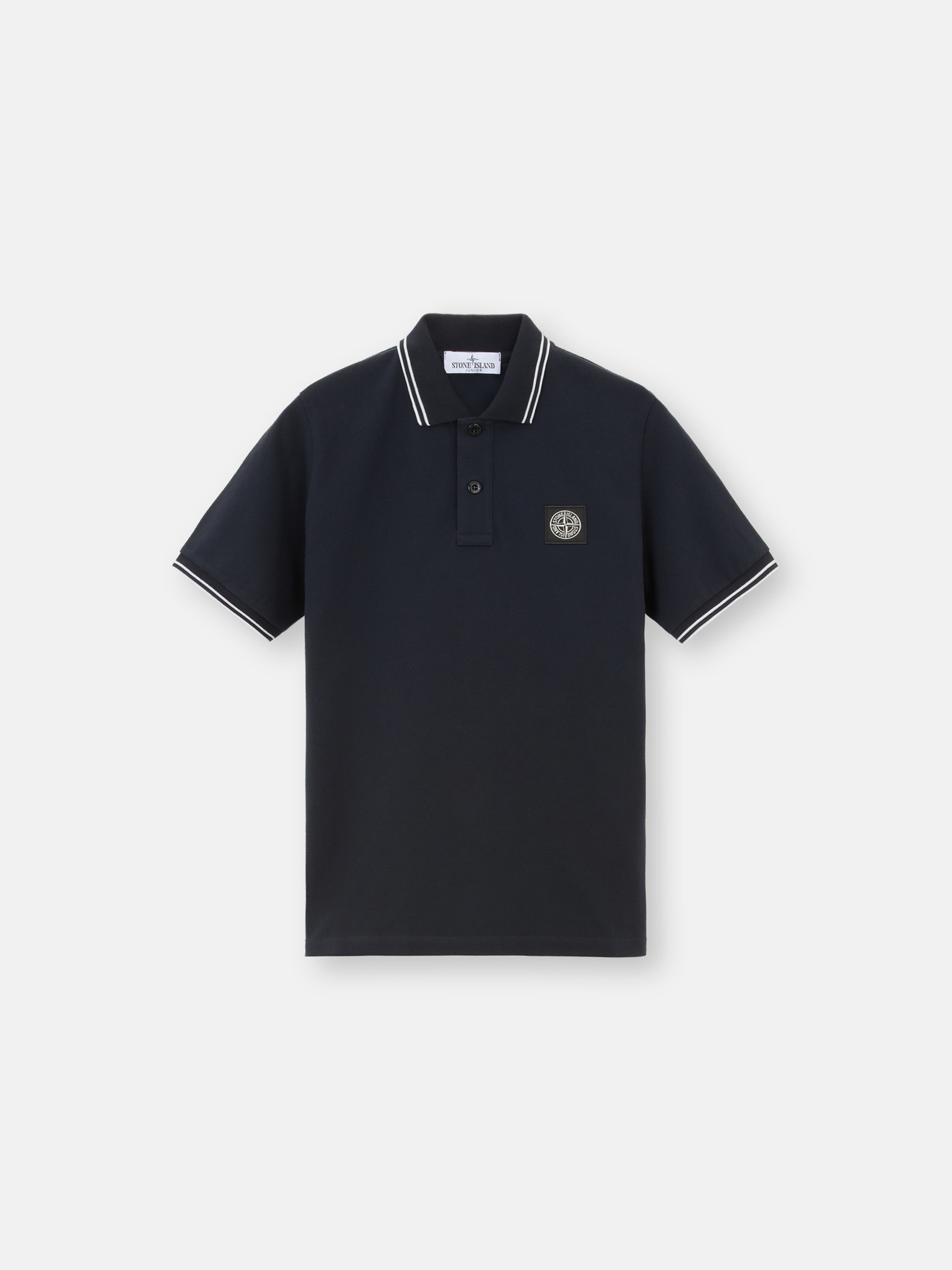 Black stone island polo best sale