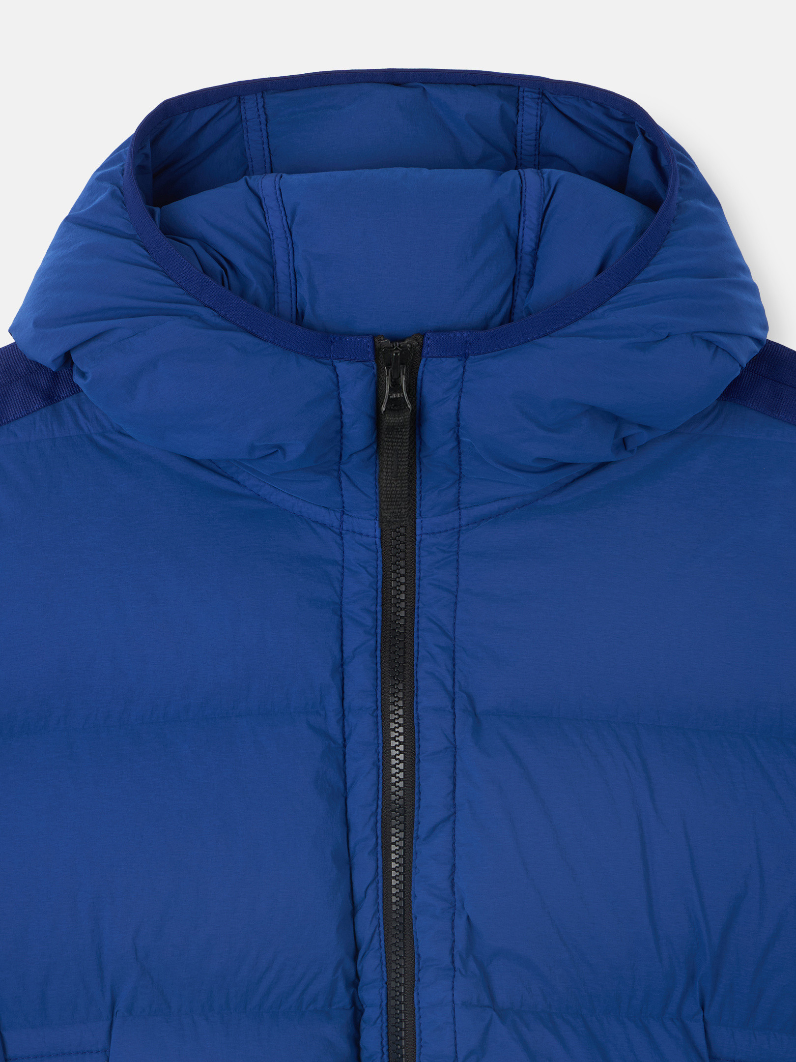 Ярко-синий 40328 SEAMLESS TUNNEL NYLON DOWN -TC Hooded