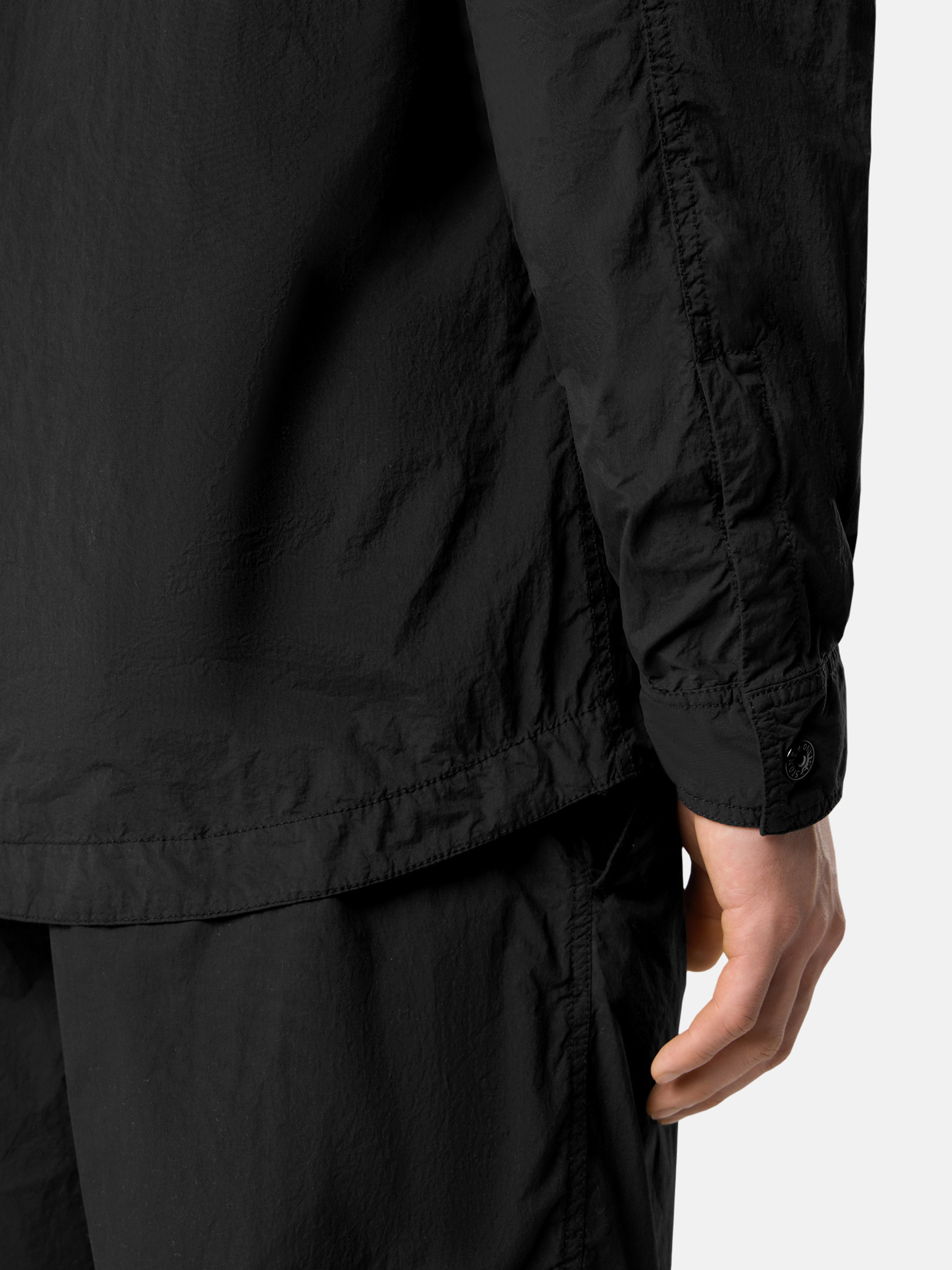 Black 1100003 NYLON SMERIGLIATO_STONE ISLAND GHOST Overshirt