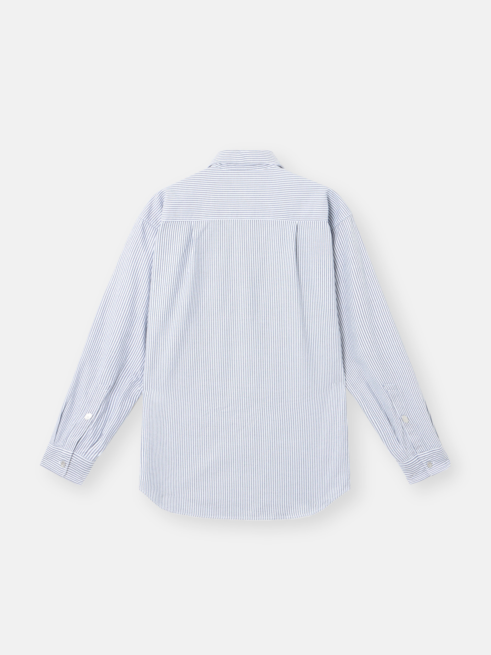 Marine Blue 1100007 STRIPED OXFORD COTTON_STONE ISLAND