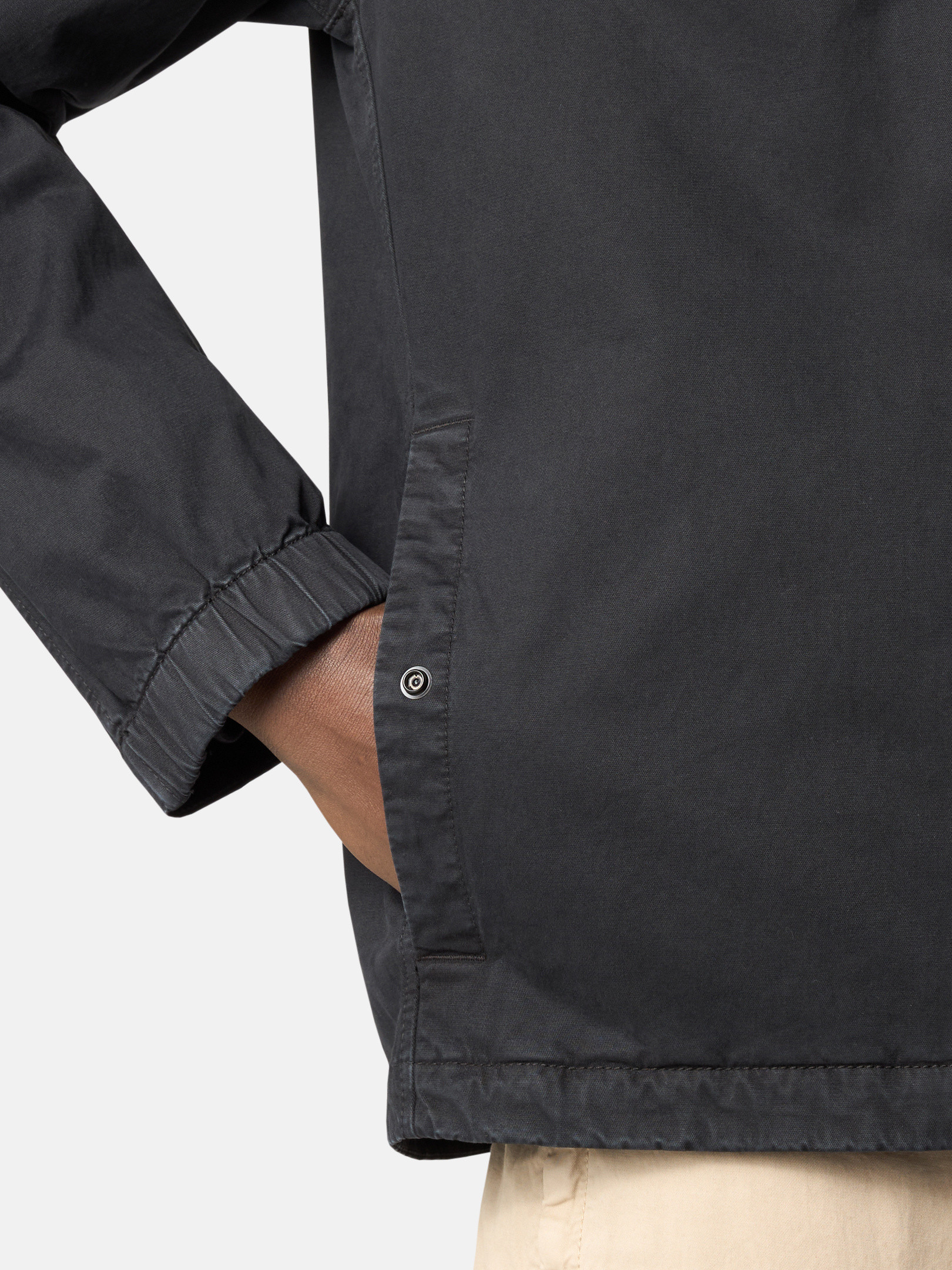 STONE  ブラック Old Treatment シャツジャケット Stone Island 106WN OLD Treat Overshirt – Escape Menswear