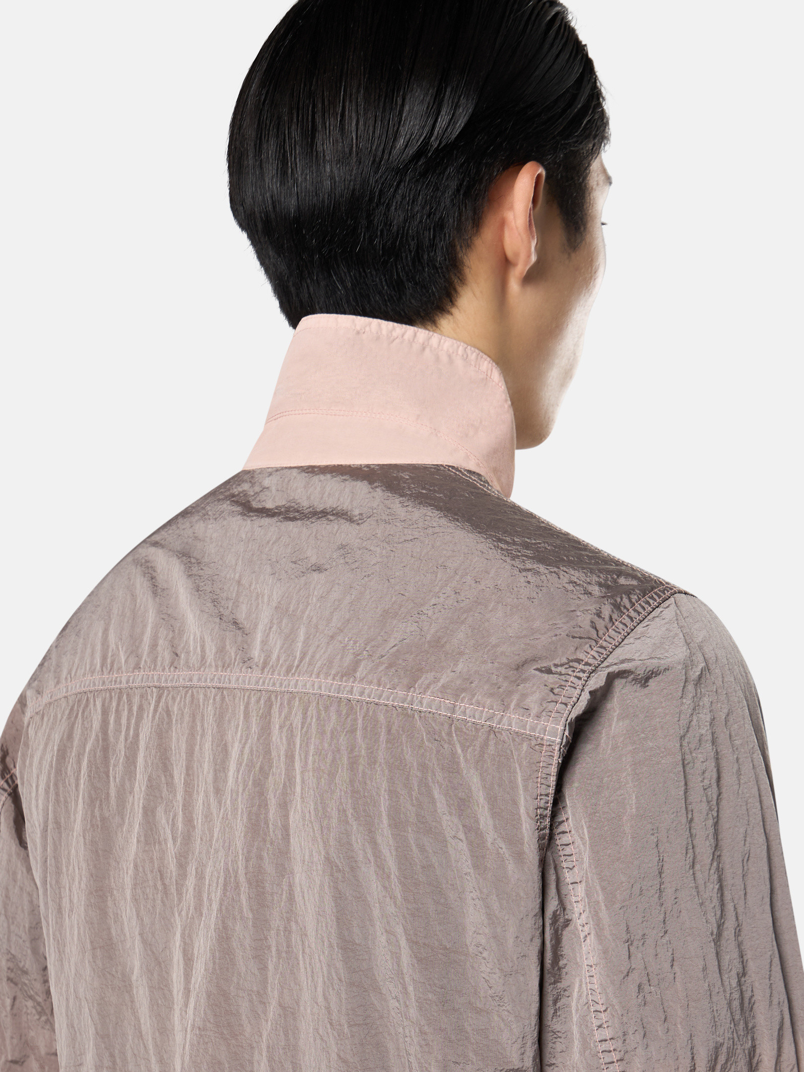 ★STONE ★1200005 Nylon l In Econyl★大人気★ Bright Blue 1200005 NYLON METAL IN ECONYL® Overshirt with