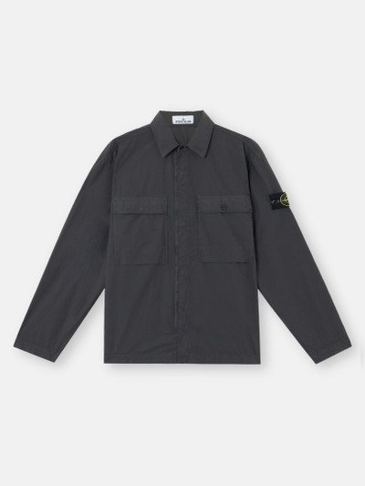 Stone 1200015 STRETCH COTTON TELA PARACADUTE シャツ Charcoal Grey 1200015 STRETCH COTTON TELA 'PARACADUTE