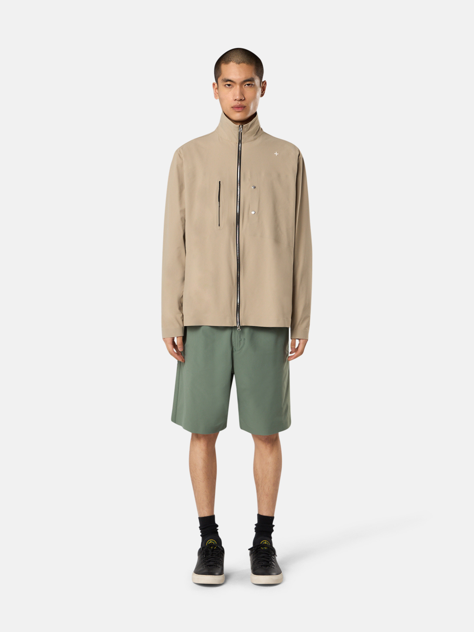 stone cotton ripstop オーバーシャツ メンズ オーバーシャツ ウール/コットン | Stone Island 公式