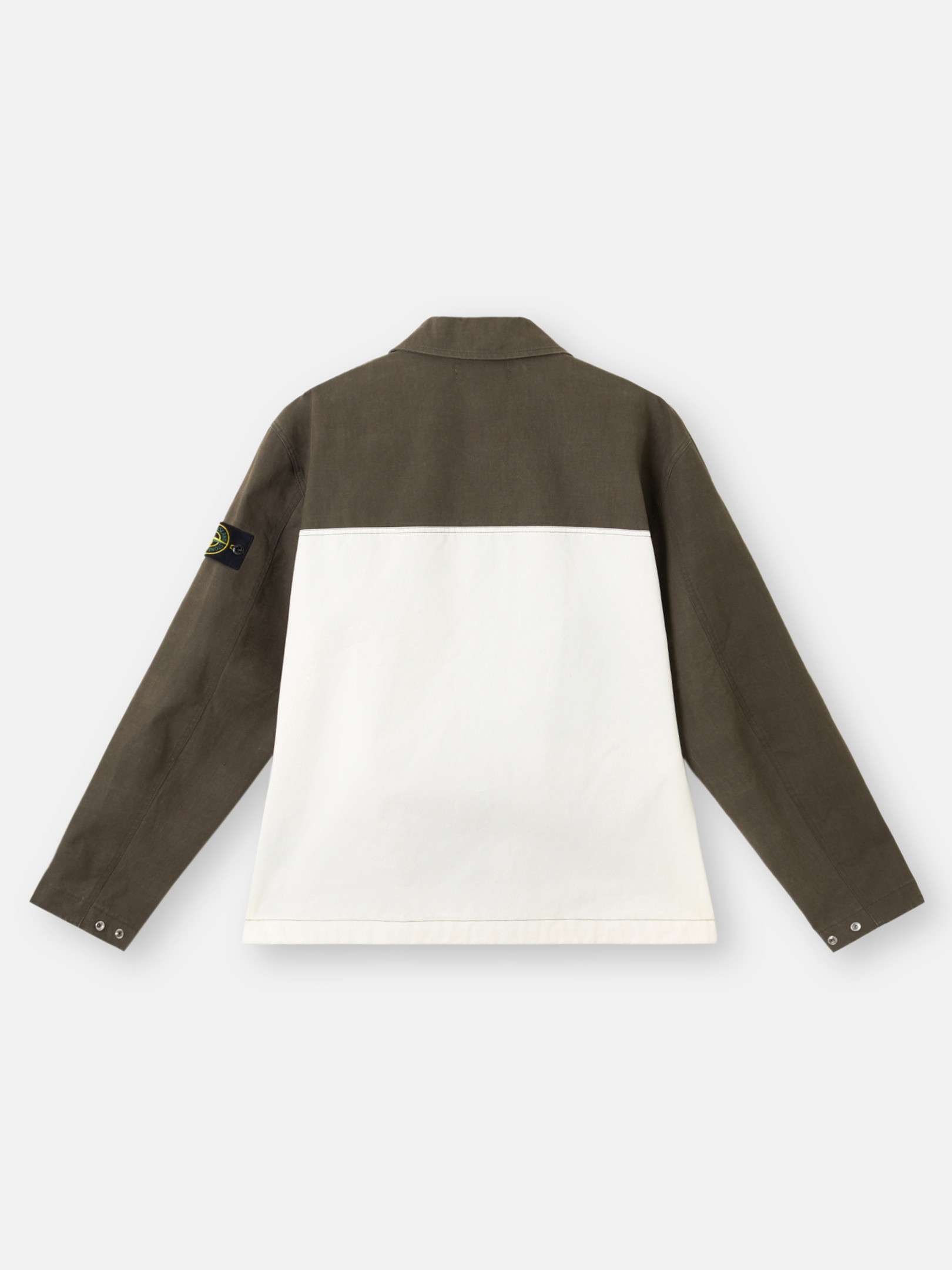 Men's long-sleeve Overshirts: wool, corduroy, cotton | Stone