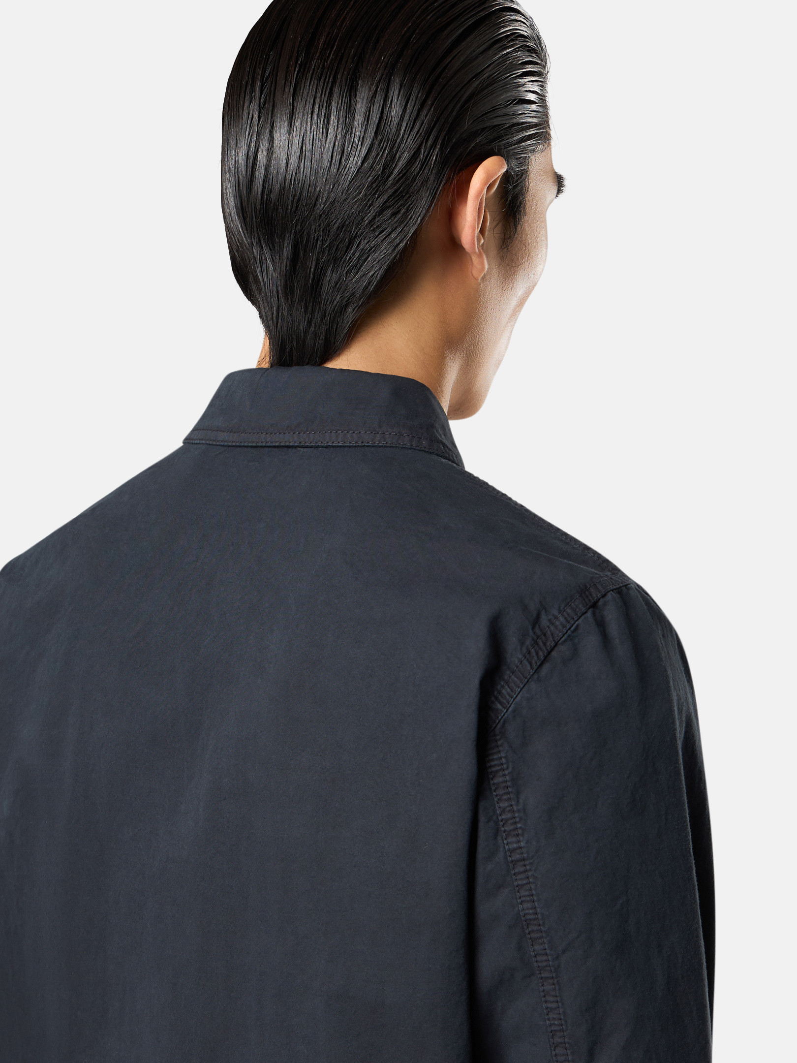 ネイビーブルー 1200032 BRUSHED ORGANIC COTTON CANVAS 'OLD