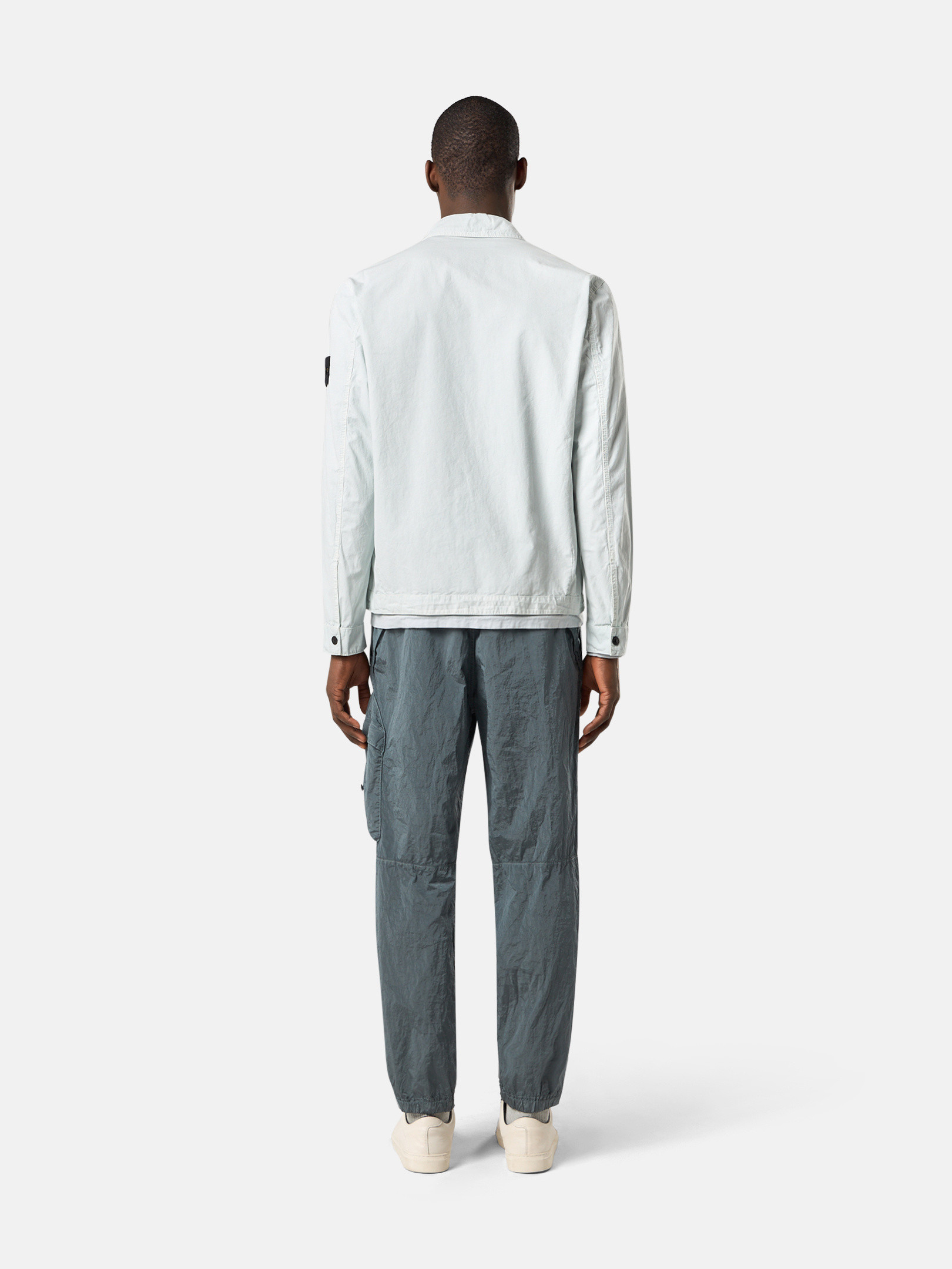 スカイブルー 1200032 BRUSHED ORGANIC COTTON CANVAS 'OLD