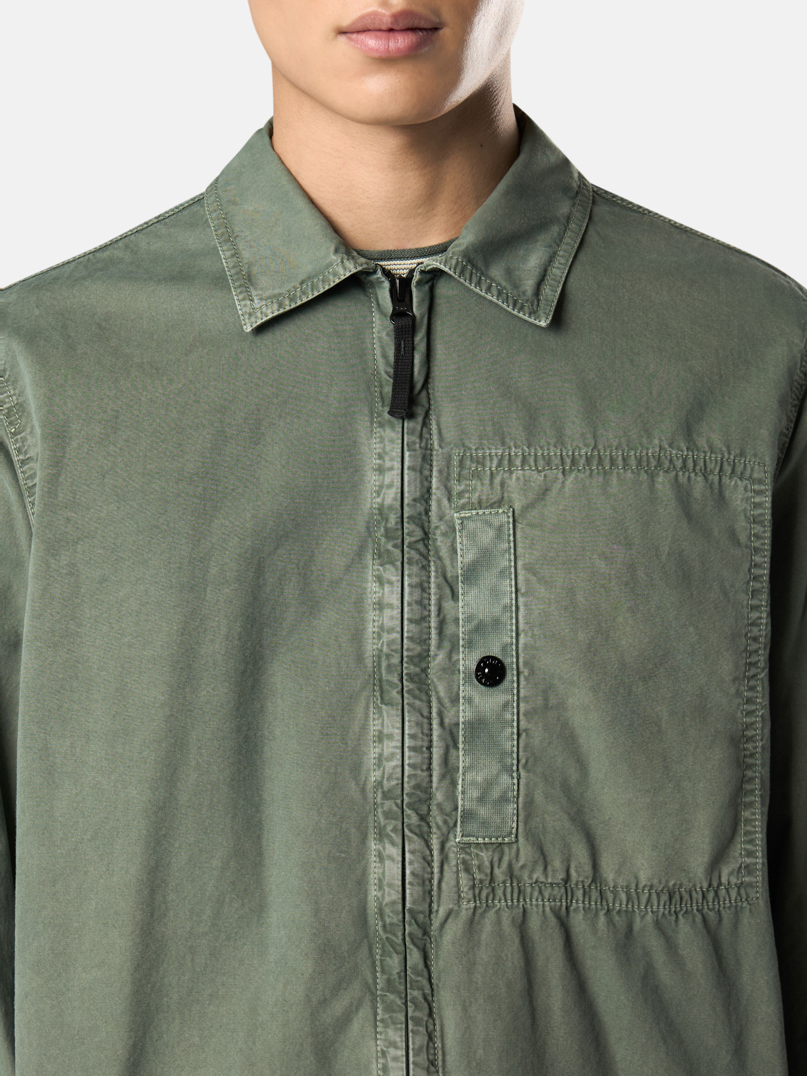 STONE ISLAND グリーン オーバーシャツ 新品タグ付き K1S151200032S00WNV0159_F.jpg