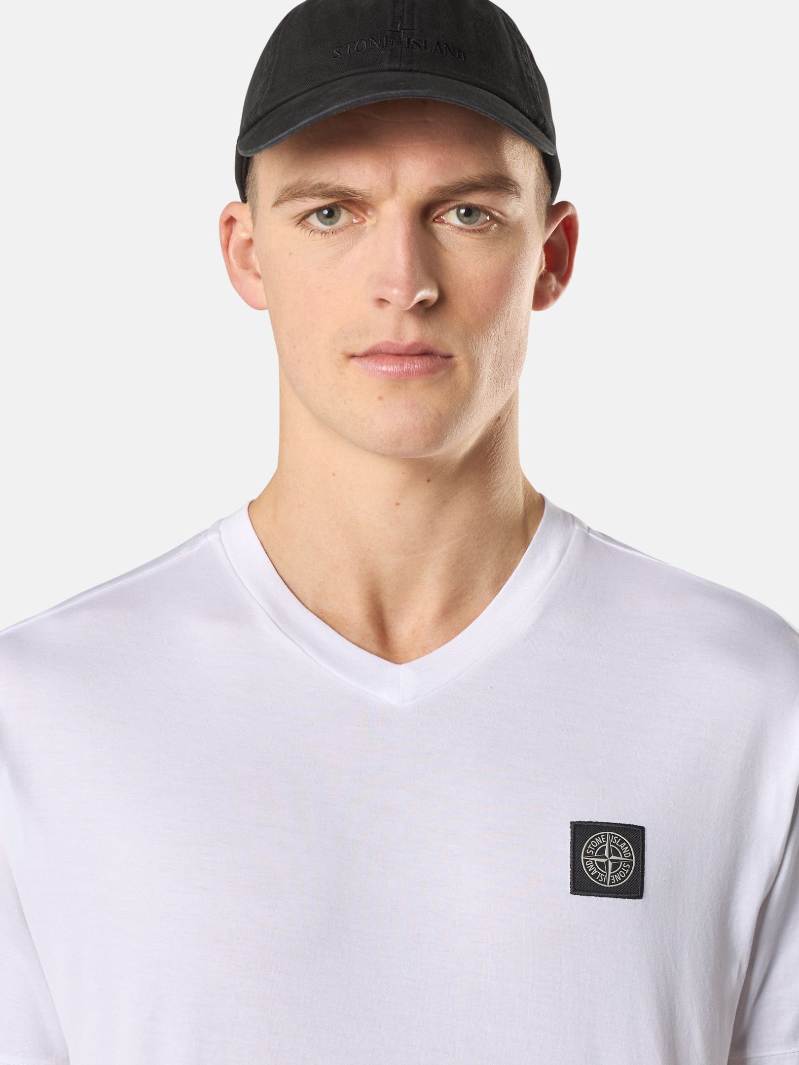 【Stone 】 Cotton Jersey Slim Fit T-Shirt White ★人気 White 2100039 60/2 COTTON JERSEY Slim fit T-shirt with