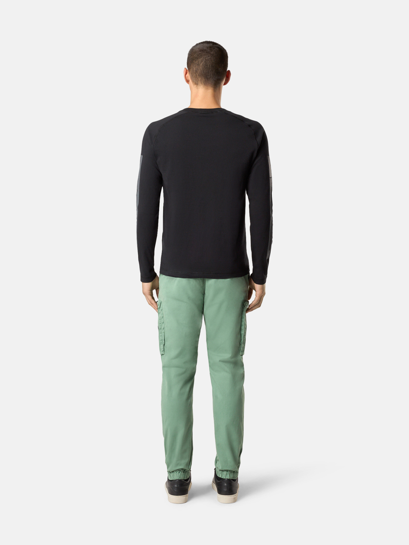 Black 2100005 ORGANIC COTTON JERSEY Slim-fit long-sleeve T