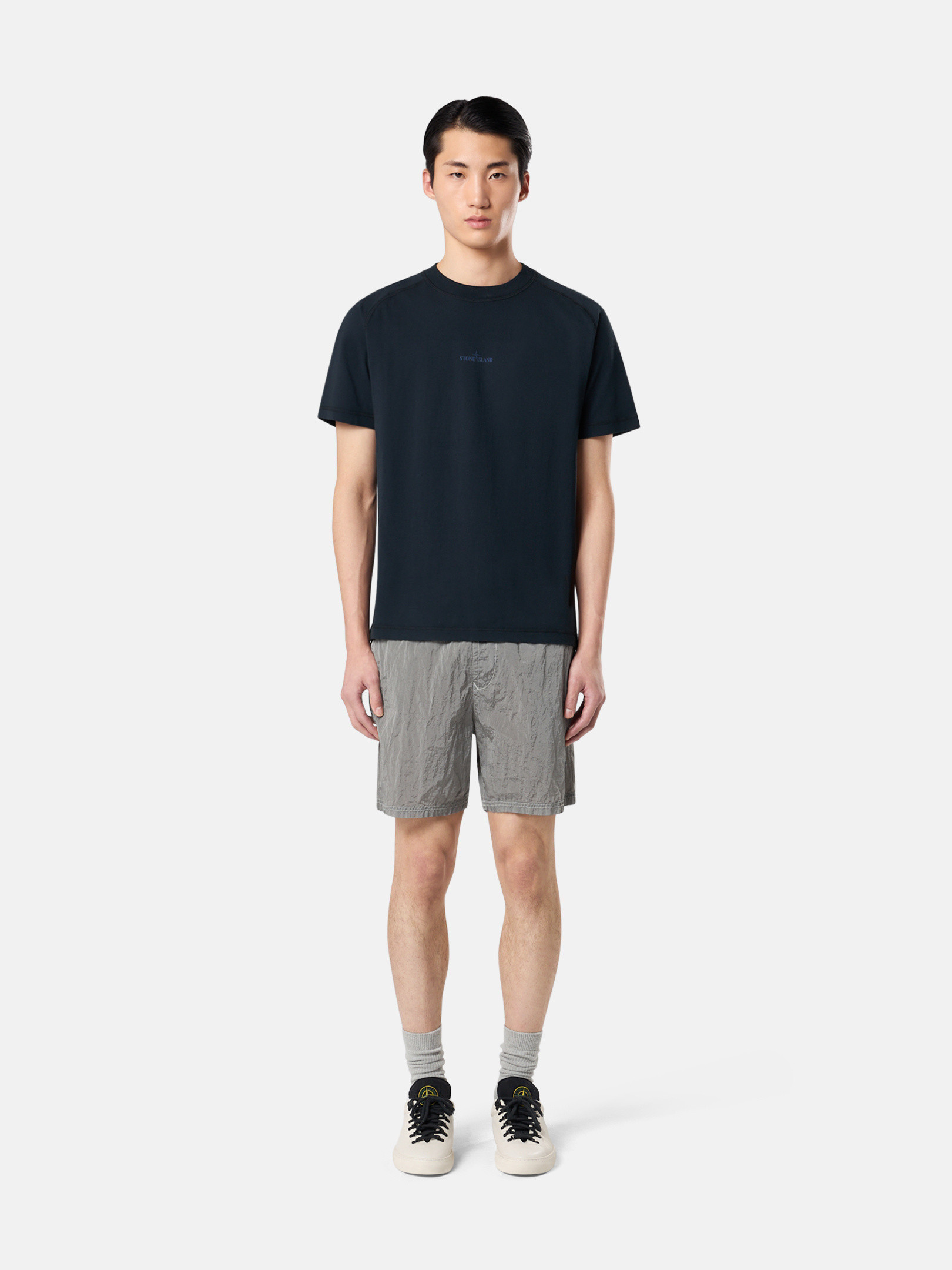 STONE ｜ (2100020 ORGANIC COTTON JERSEY T-SHIRT (K Black 2100020 ORGANIC COTTON JERSEY Slim-fit T-shirt with