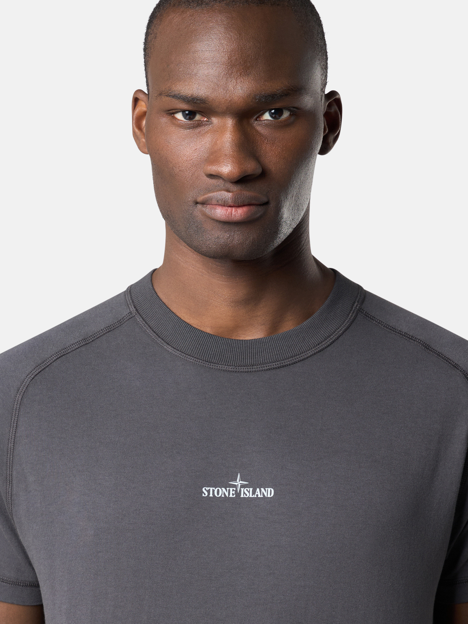 Charcoal Grey 2100020 ORGANIC COTTON JERSEY Slim-fit T-shirt