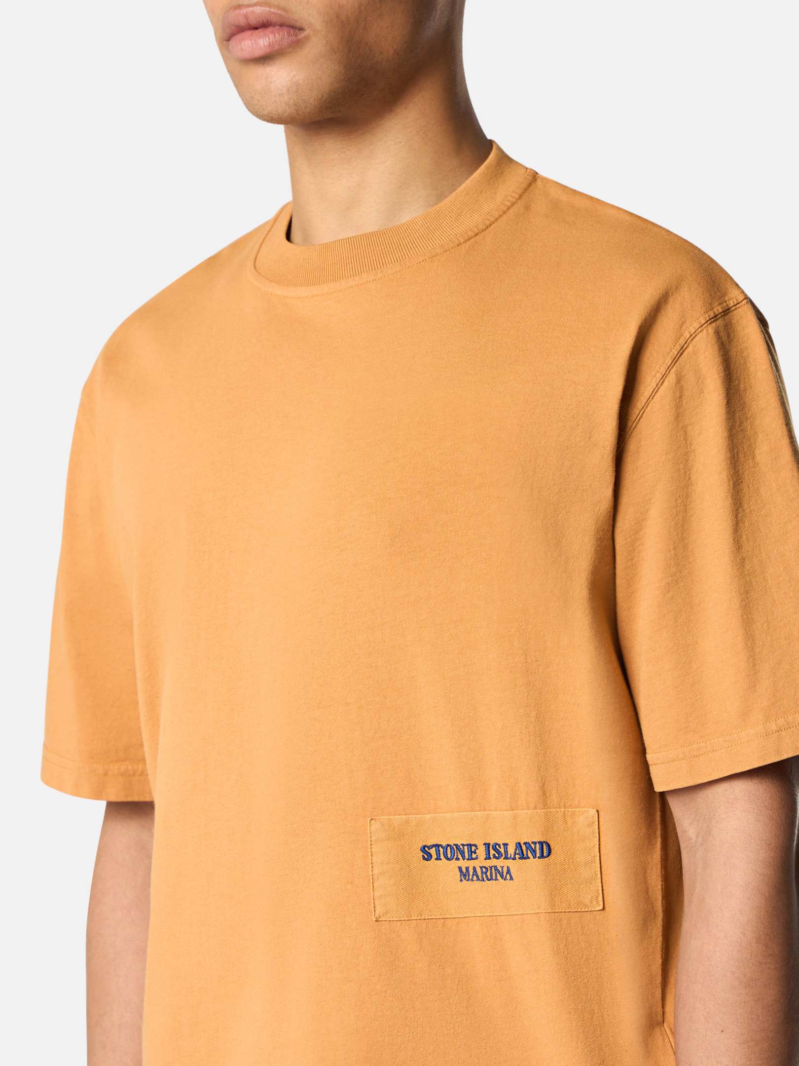 Apricot 2100023 COMBED ORGANIC COTTON JERSEY_STONE ISLAND