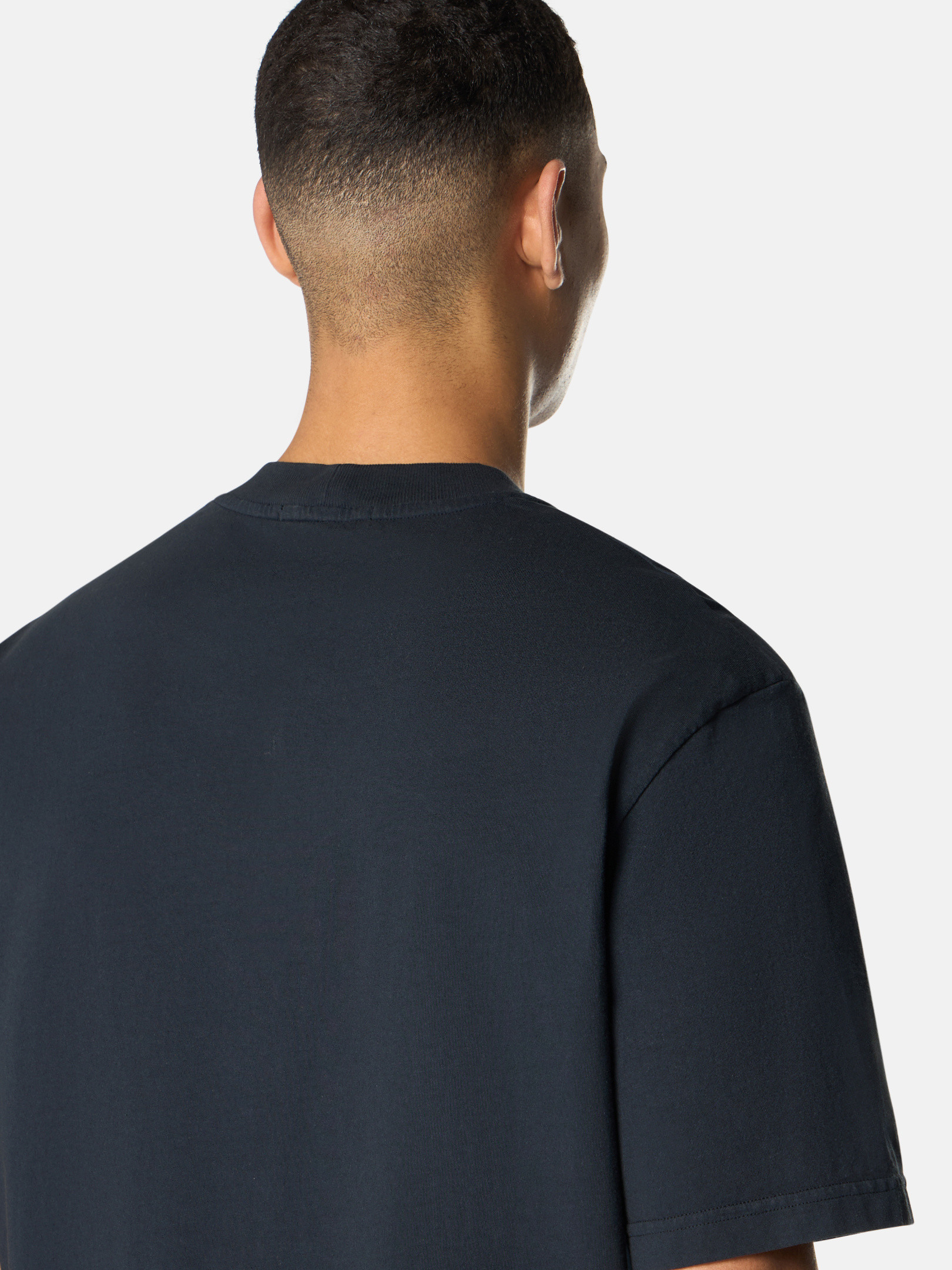 STONE ｜ (2100024 Combed Organic Cotton Jersey_Sto Navy Blue 2100024 COMBED ORGANIC COTTON JERSEY_STONE ISLAND