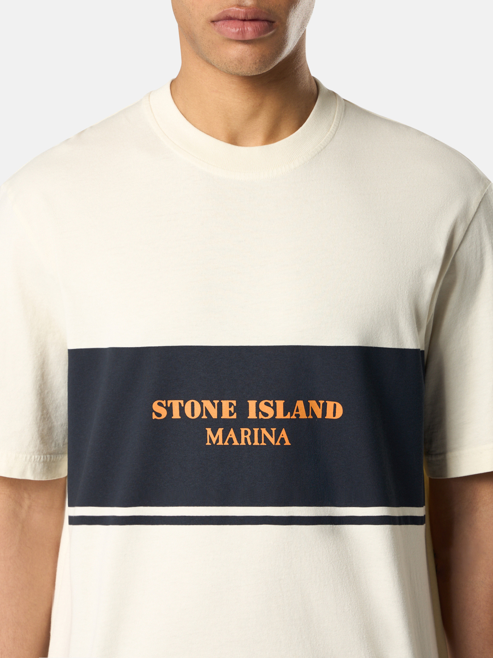 Ivory 2100024 COMBED ORGANIC COTTON JERSEY_STONE ISLAND