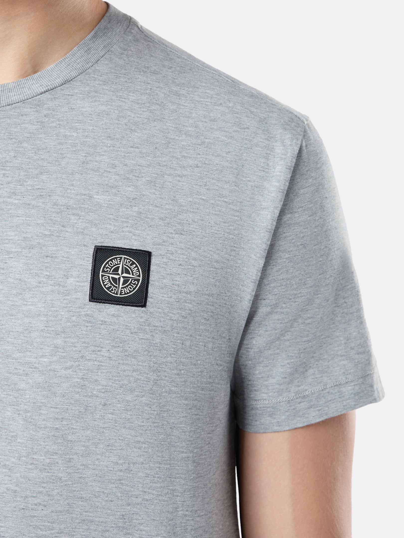 Dust Grey Melange 2100039 60/2 COTTON JERSEY Slim-fit T
