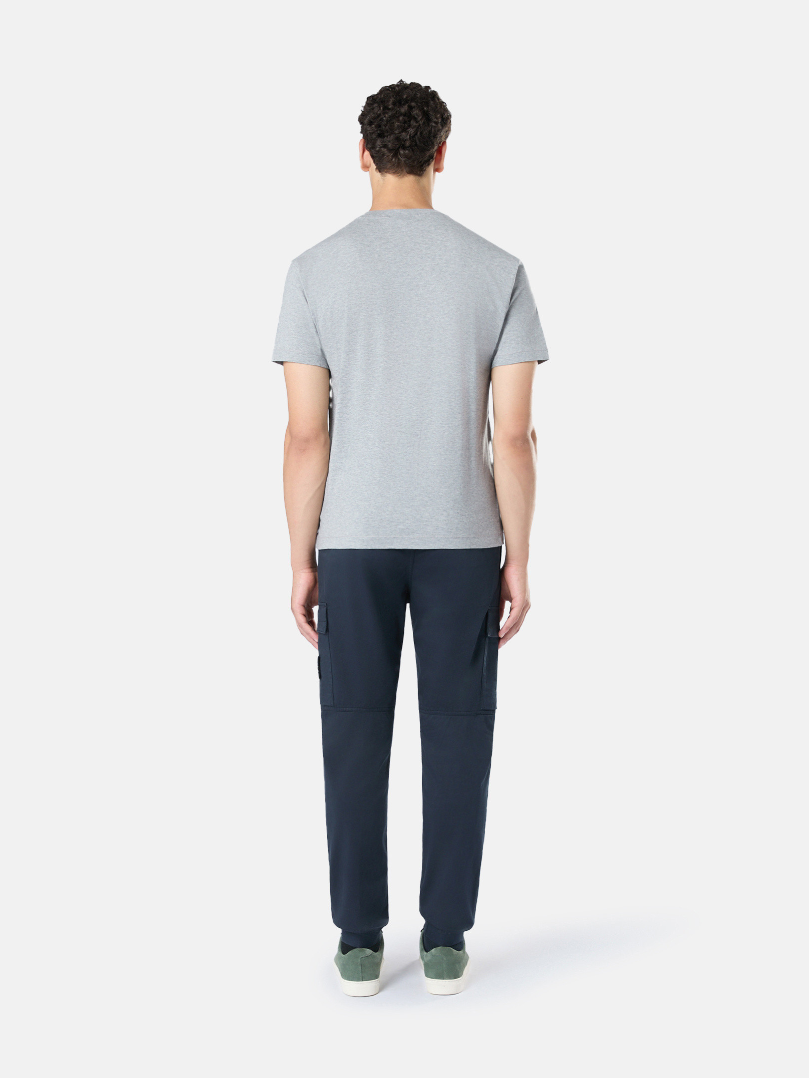 Dust Grey Melange 2100039 60/2 COTTON JERSEY Slim-fit T
