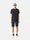 2100219 ORGANIC COTTON JERSEY 'FISSATO' EFFECT Navy Blue Stone Island