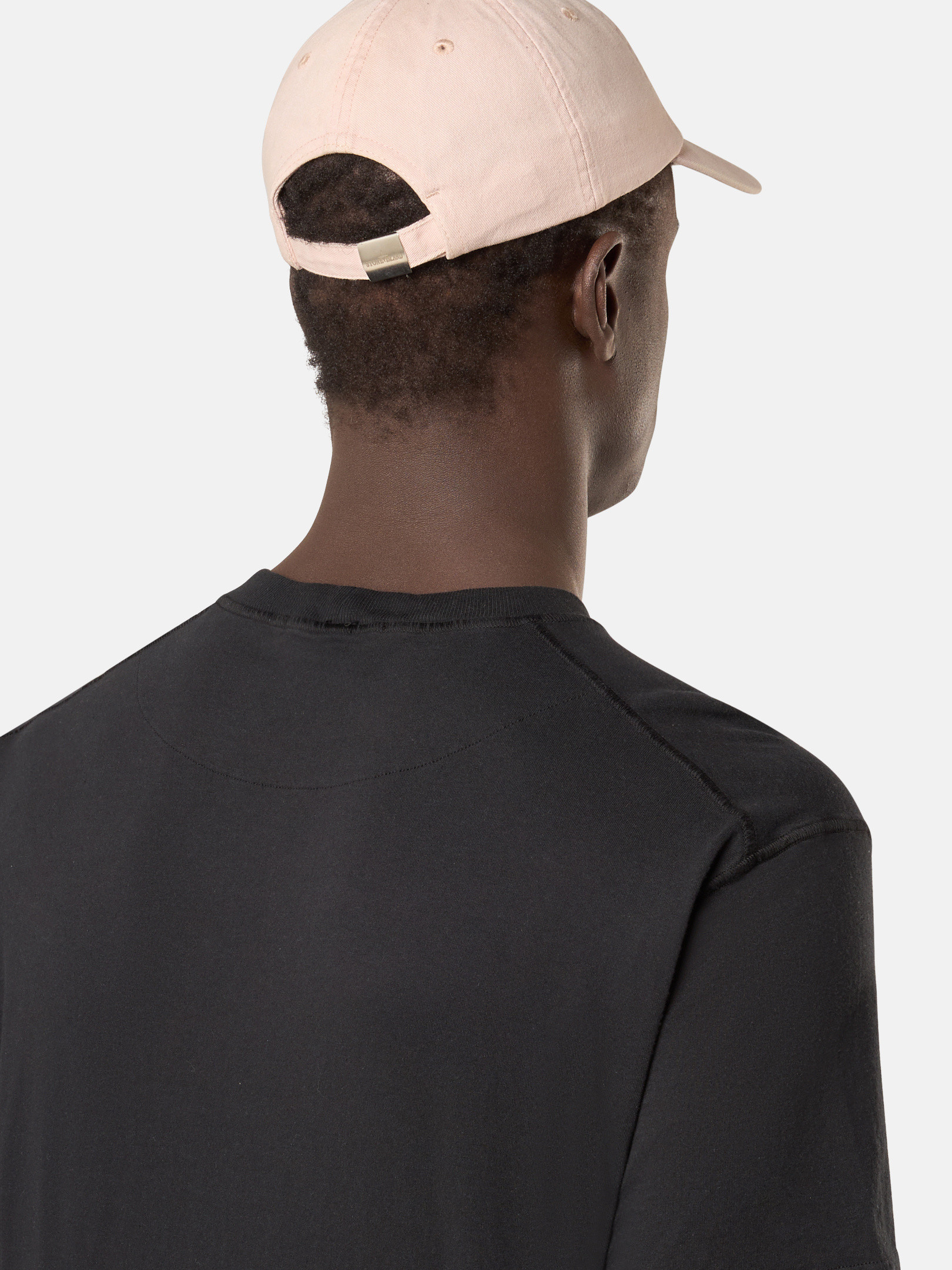 Black 2100219 ORGANIC COTTON JERSEY 'FISSATO' EFFECT Slim