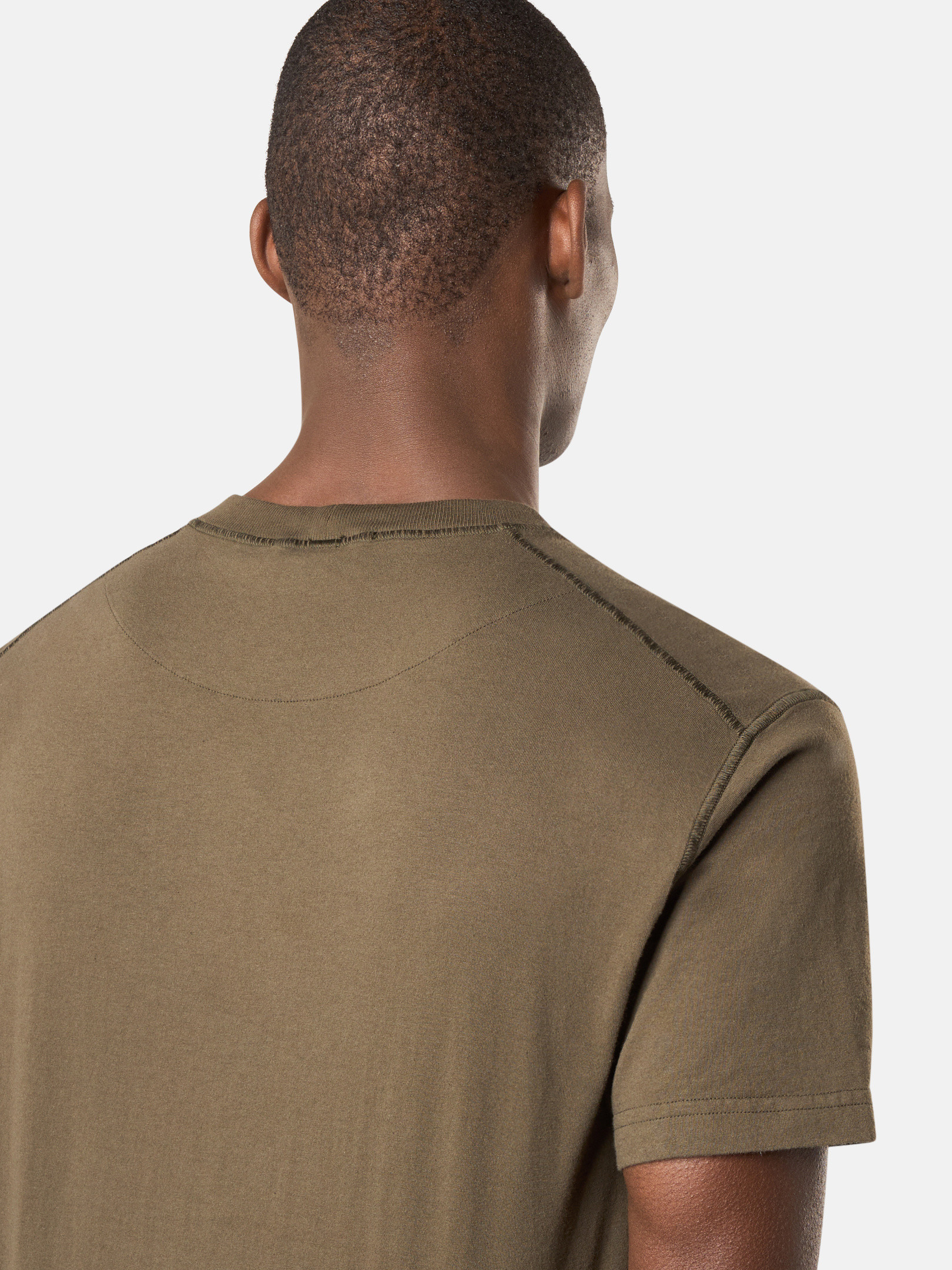 Military Green 2100219 ORGANIC COTTON JERSEY 'FISSATO