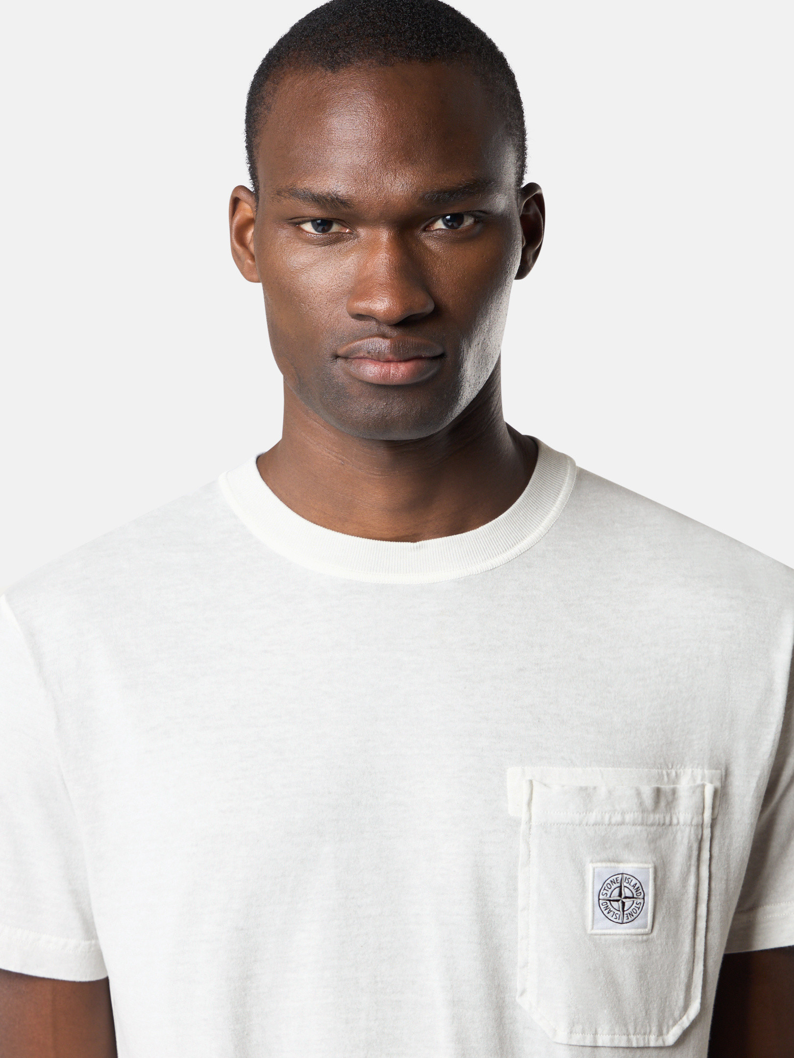 STONE ｜ (2100219 Organic Cotton Jersey 'FISSATO' Stone Island 2100219 Organic Cotton Jersey 'Fissato' Effect