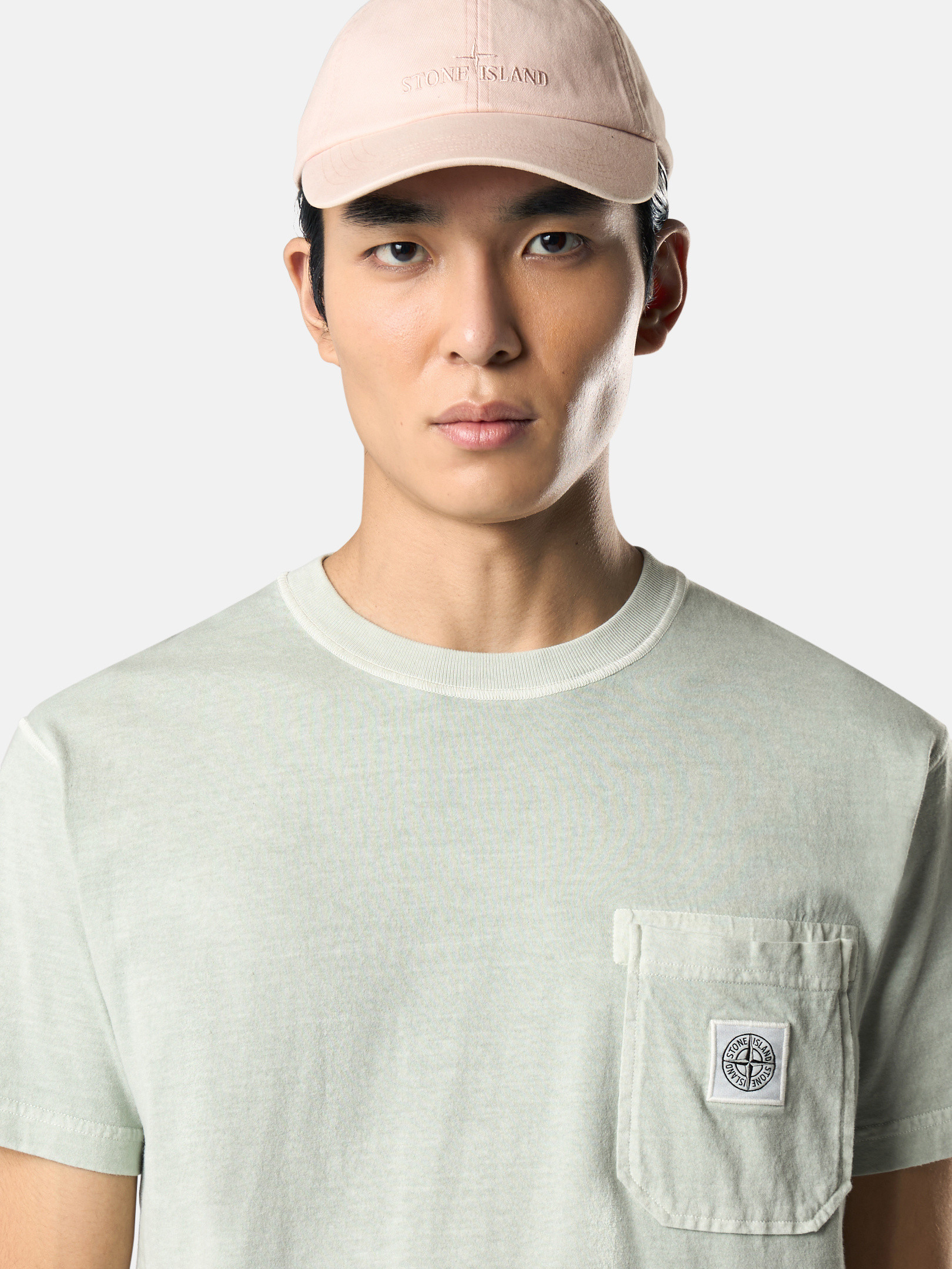 Green Grey 2100219 ORGANIC COTTON JERSEY 'FISSATO' EFFECT