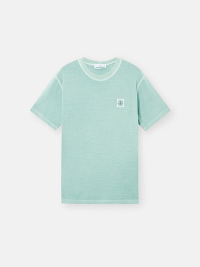 STONE ｜ (2100237 Organic Cotton Jersey 'FISSATO' Stone Island: Blue 2100237 Organic Cotton 'Fissato' T-shirt