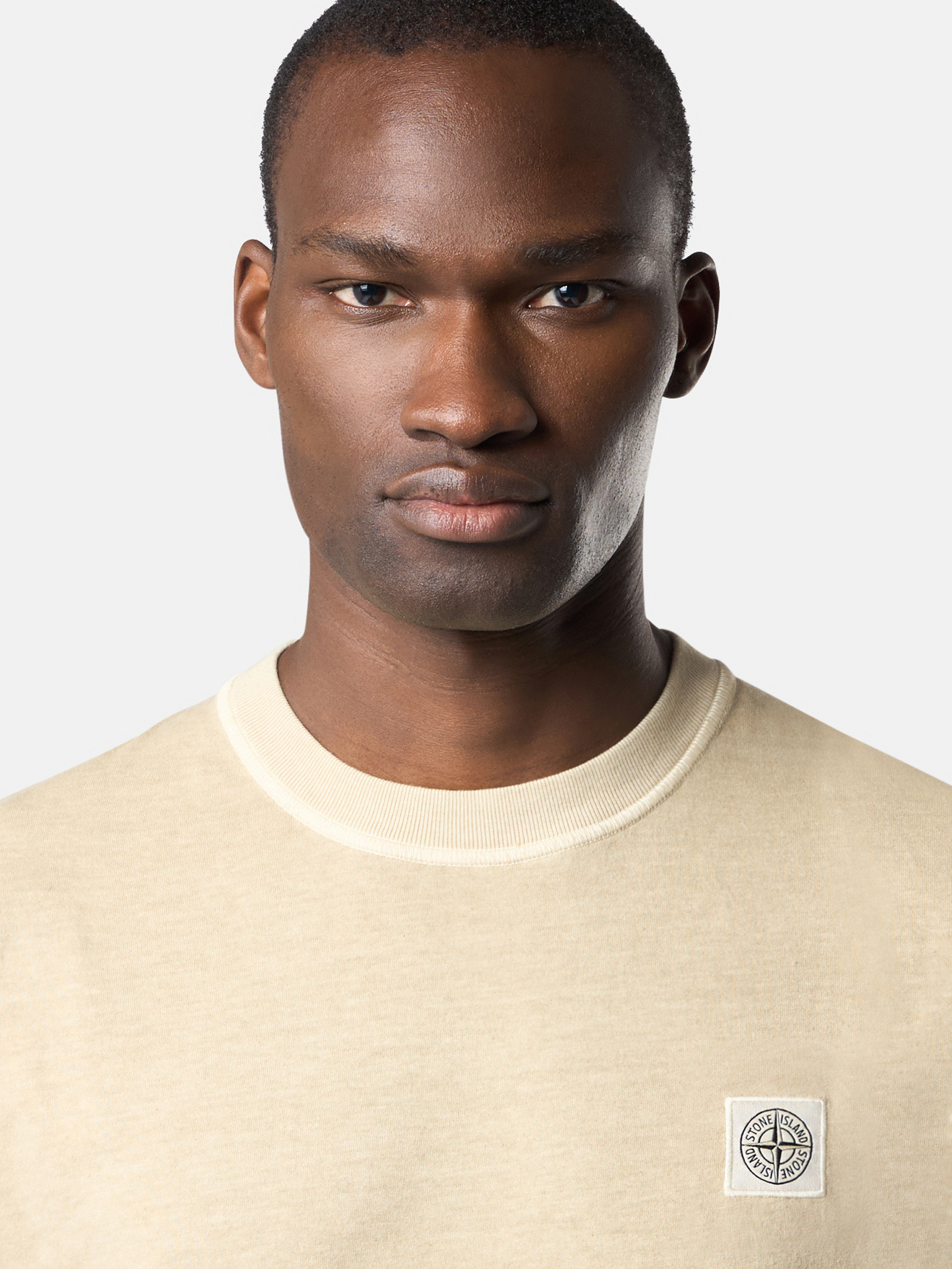 STONE  Tシャツ スリムフィット 2100237S0057-V0029 Desert Slim-fit short-sleeve T-shirt with Compass patch
