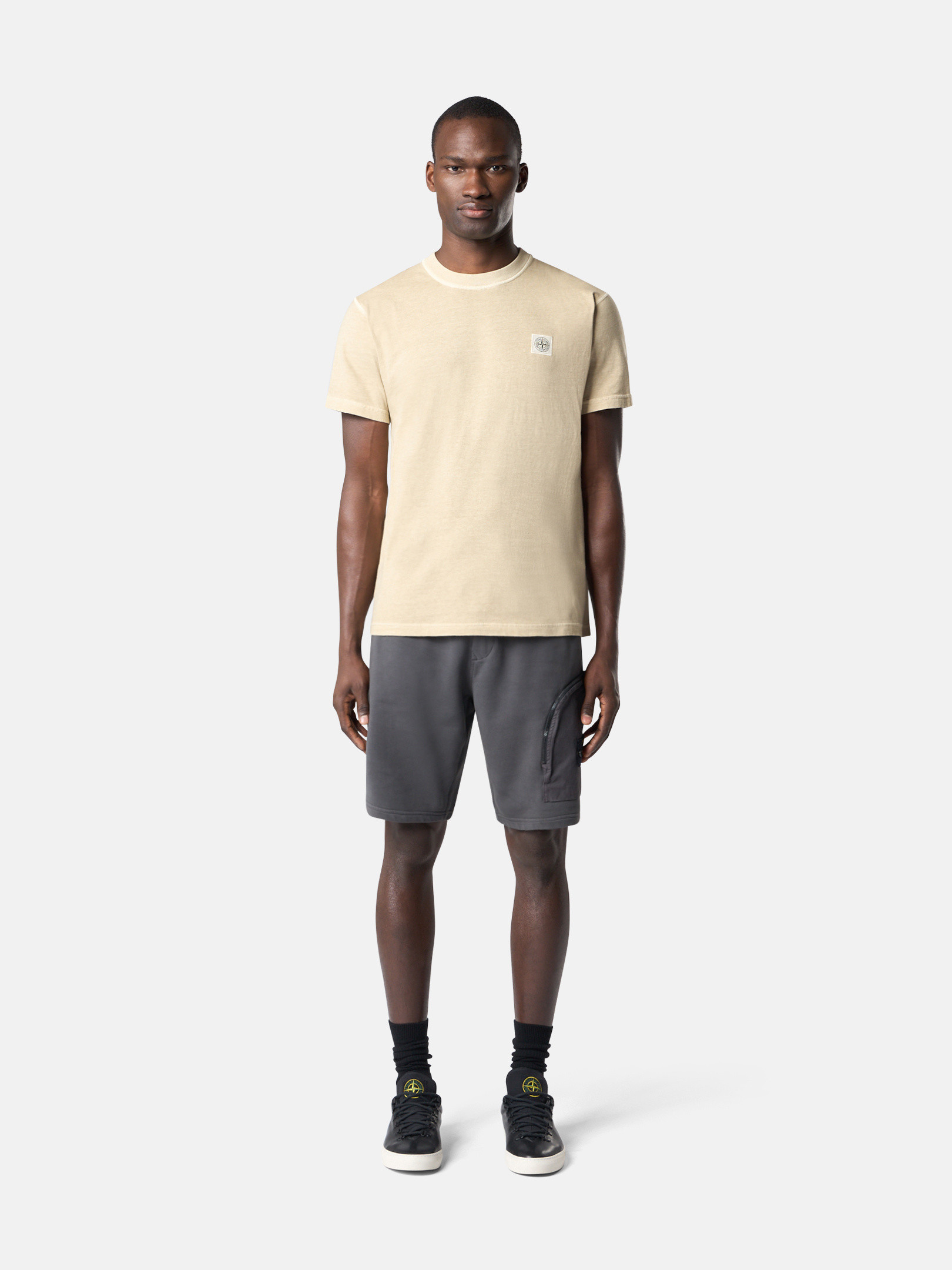 Desert Slim-fit short-sleeve T-shirt with Compass patch