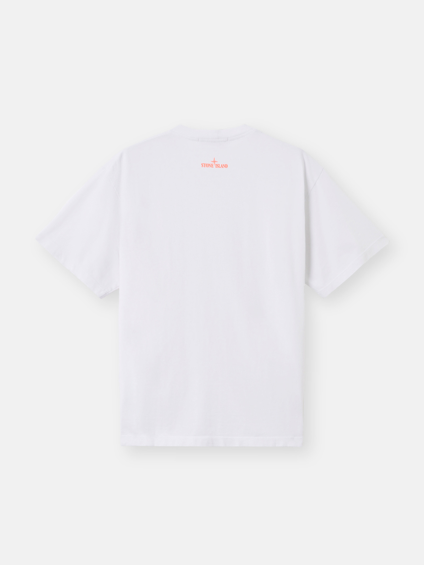 White Short-sleeve T-shirt with 'Spine Book' print 21002RC