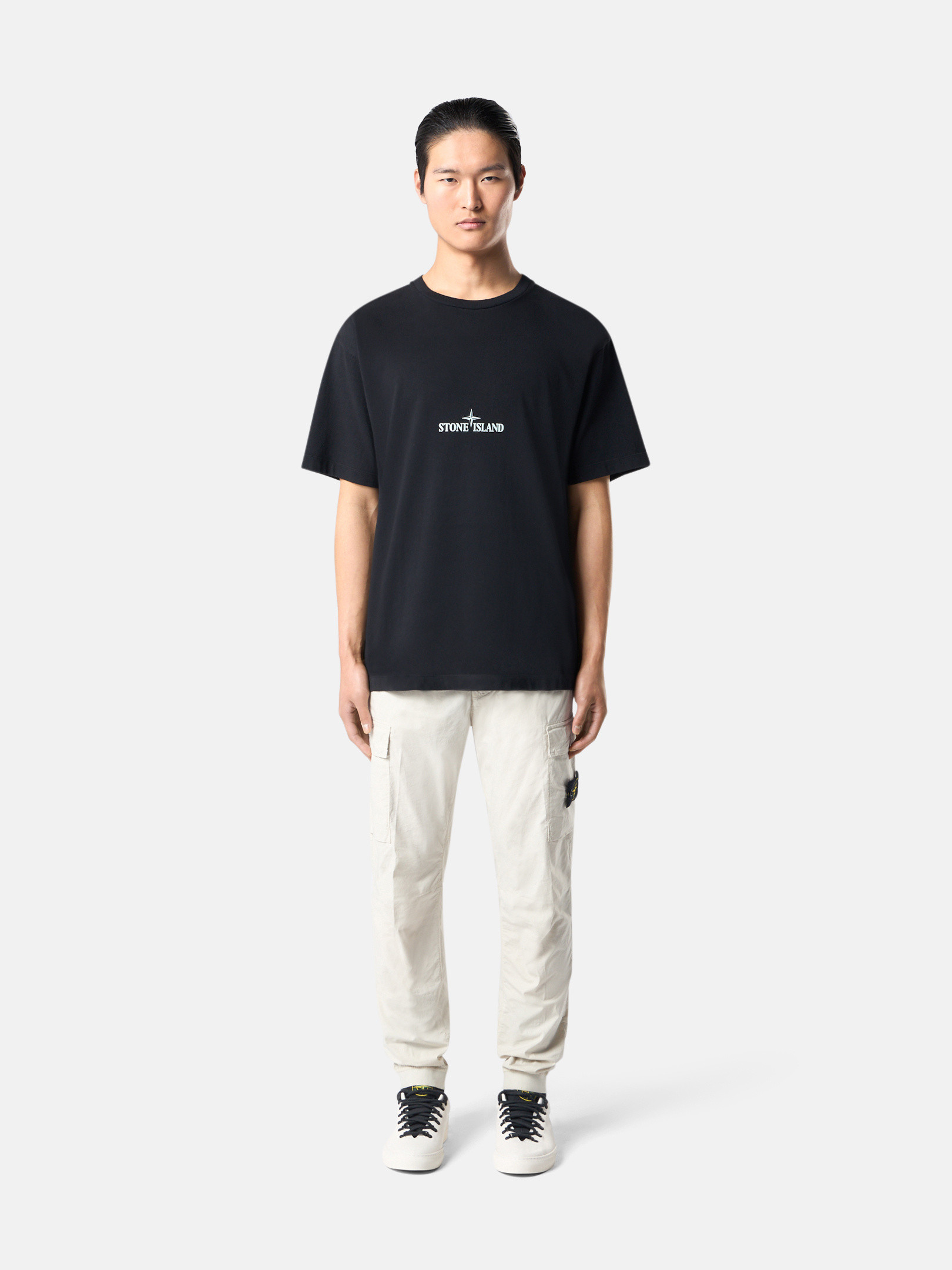 Black 21002RC 24/2 ORGANIC COTTON JERSEY Short-sleeve T