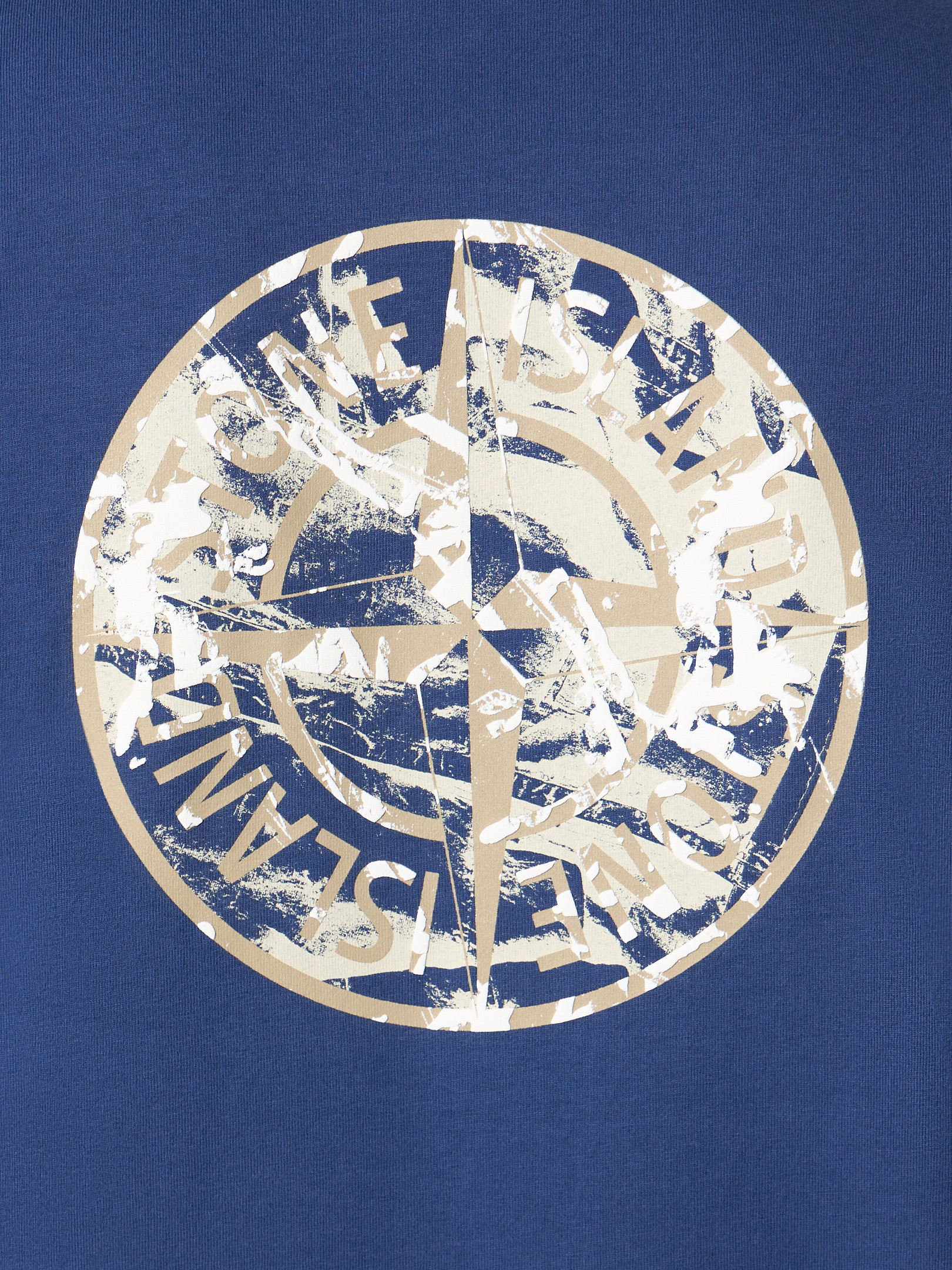 STONE ☆コンパス カモ ロゴ Tシャツ MENS MARINE BLUE Marine Blue 21002RC COMBED ORGANIC COTTON JERSEY Short