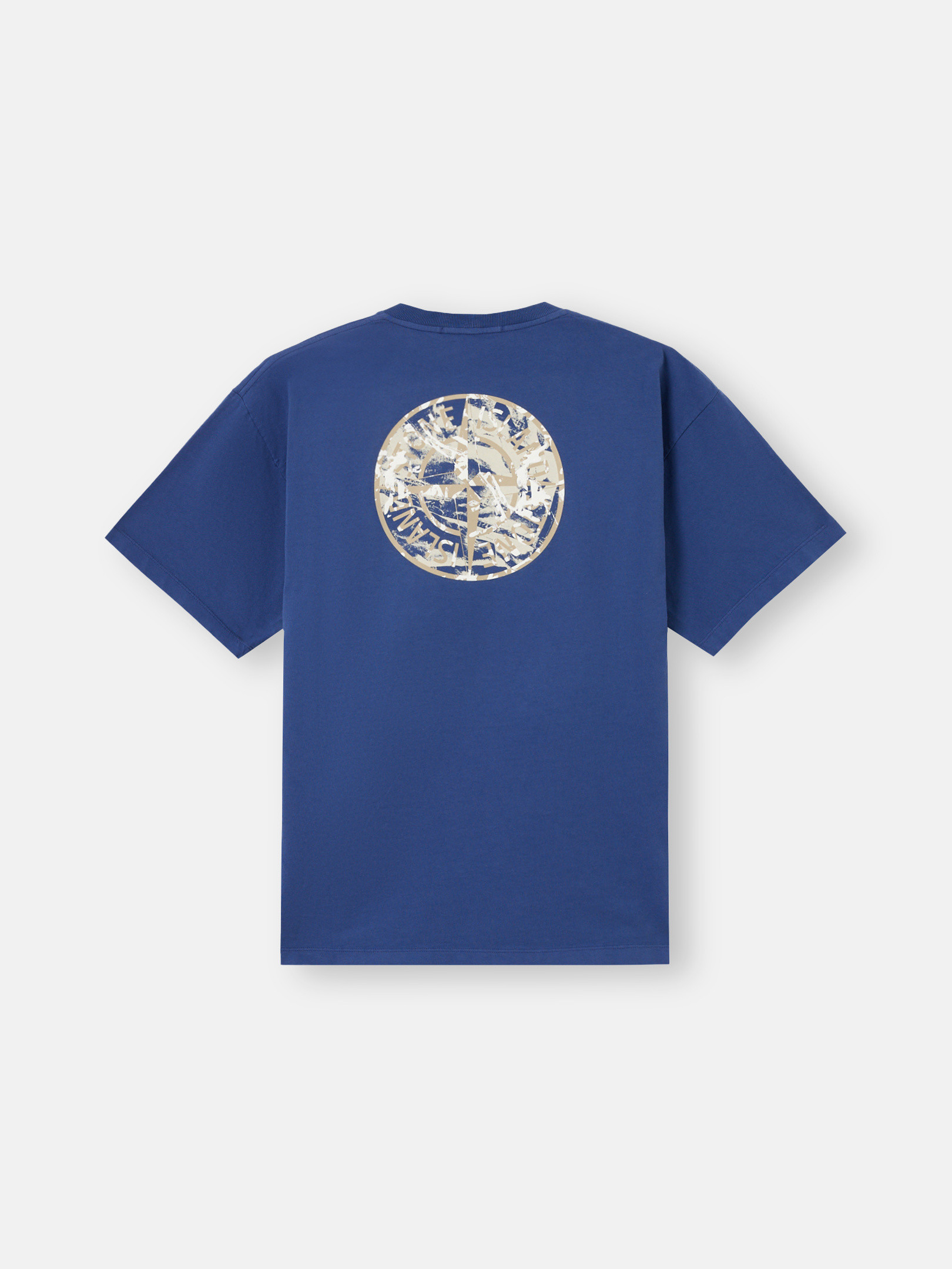 STONE ☆コンパス カモ ロゴ Tシャツ MENS MARINE BLUE Marine Blue 21002RC COMBED ORGANIC COTTON JERSEY Short