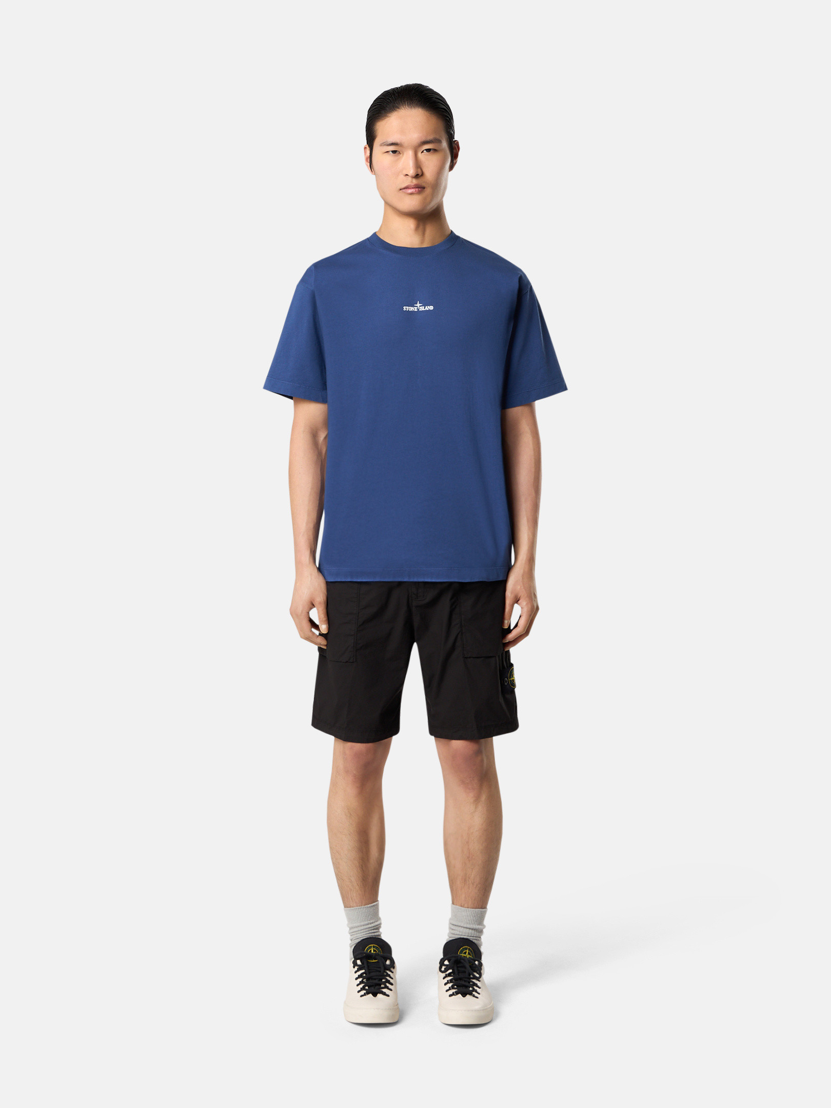 STONE ☆コンパス カモ ロゴ Tシャツ MENS MARINE BLUE UB341Q1SW___193_5aa036ca-c96d-