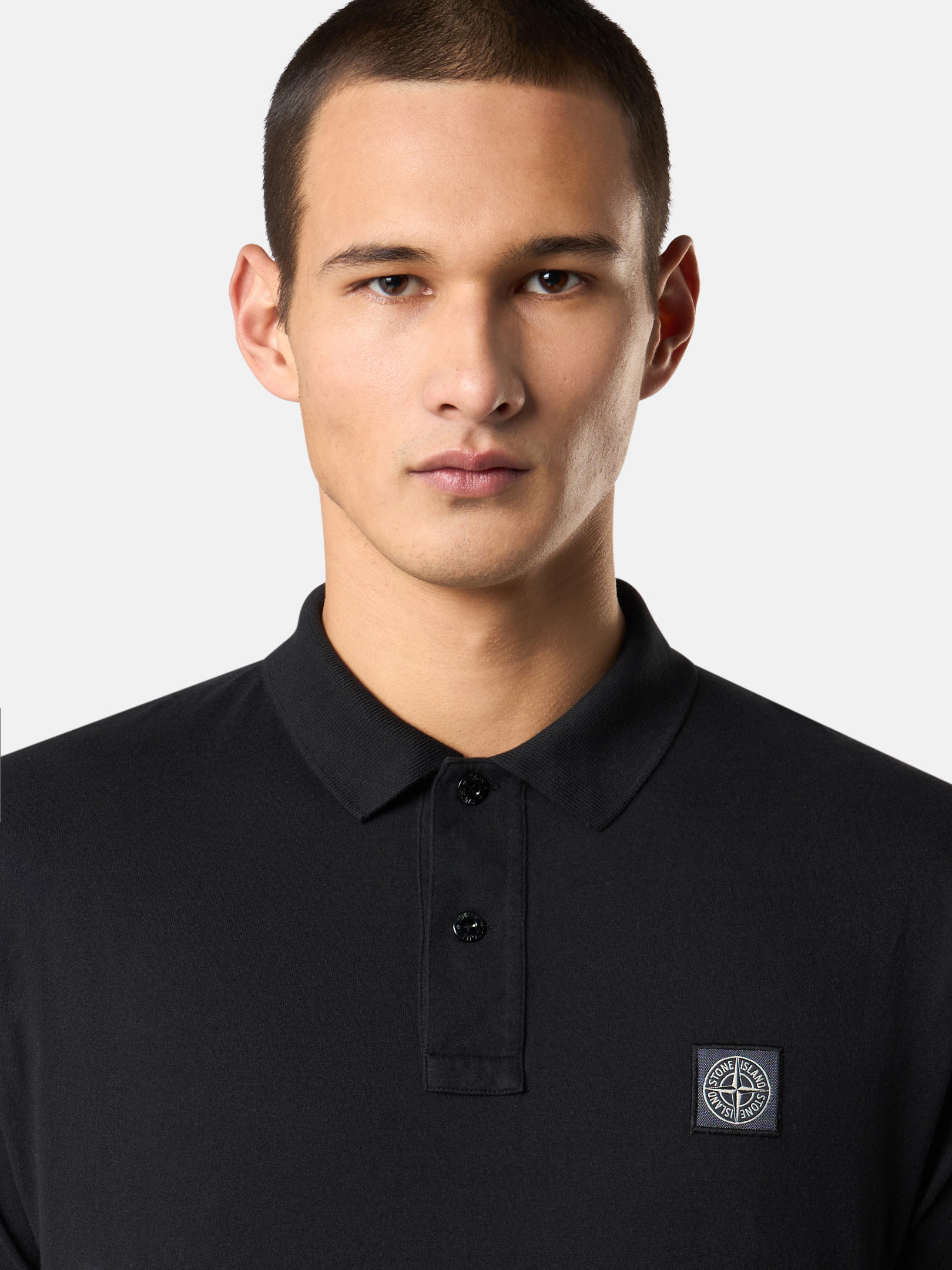Tシャツ・カットソー STONE  Cotton jersey polo shirt (2200205 S0057V0029) K1S152200205S0057V0029_F.jpg