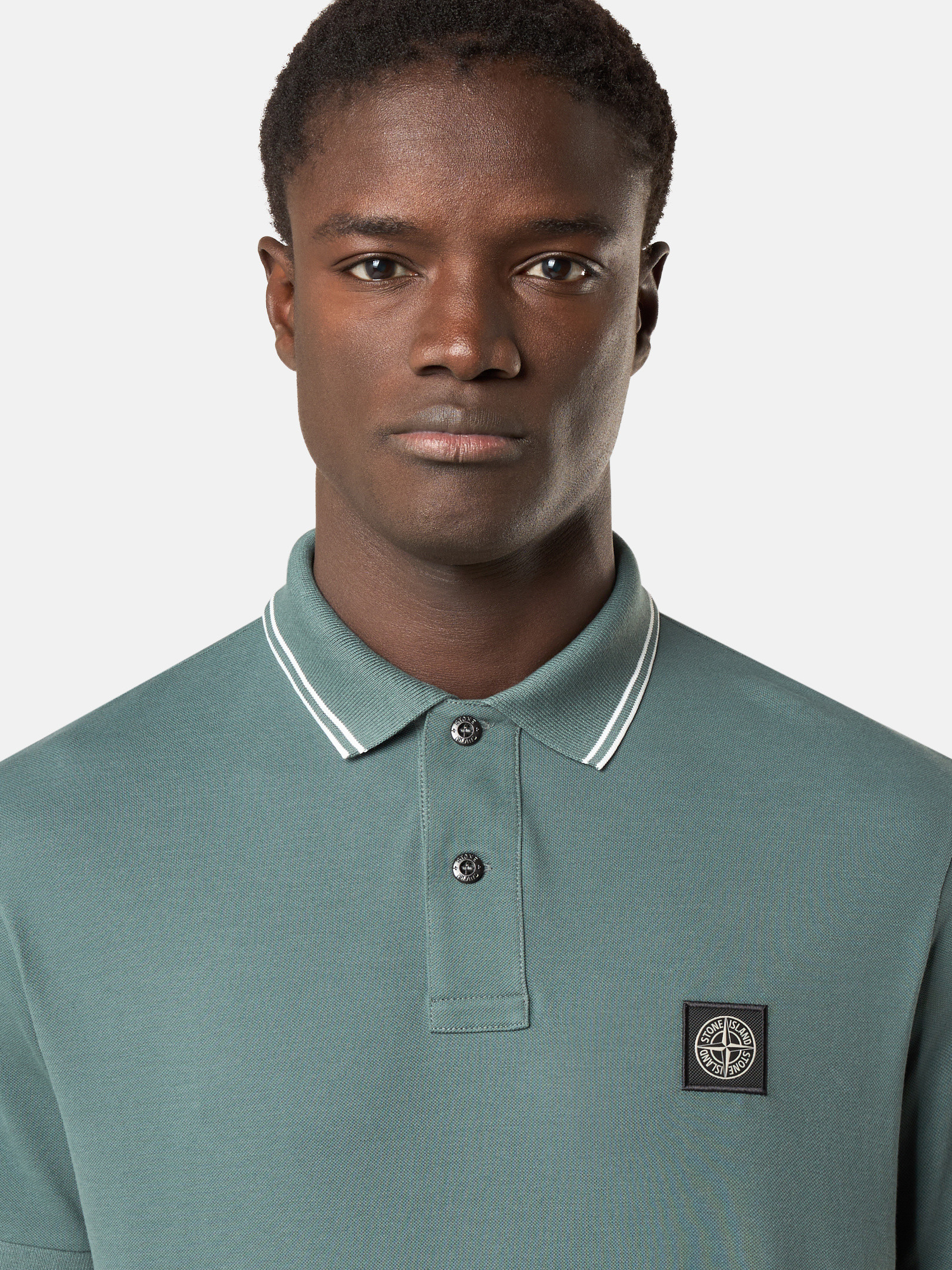★STONE ★22002SC Organic Cotton Elastane Pique T★ STONE ISLAND 22002SC ORGANIC COTTON ELASTANE PIQUE POLO