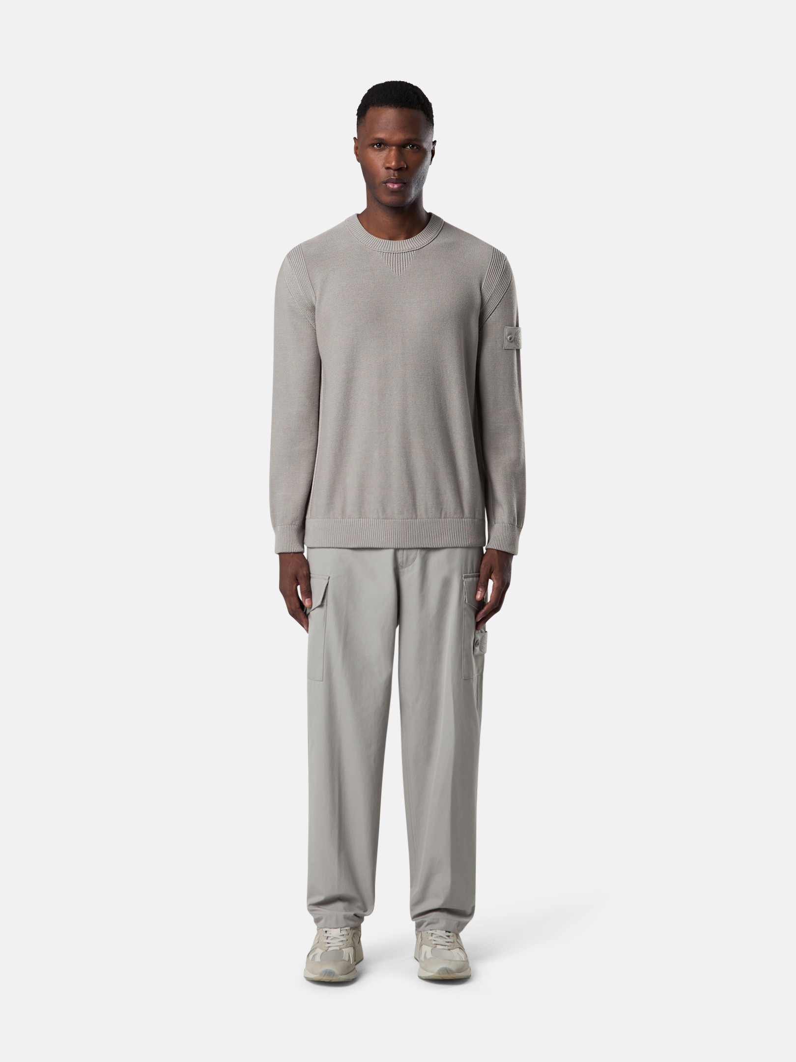 Dust Grey 3100008 WEATHERPROOF COTTON CANVAS_STONE ISLAND