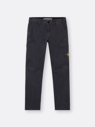 Navy Blue 303L1 STRETCH BROKEN TWILL ORGANIC COTTON 'OLD