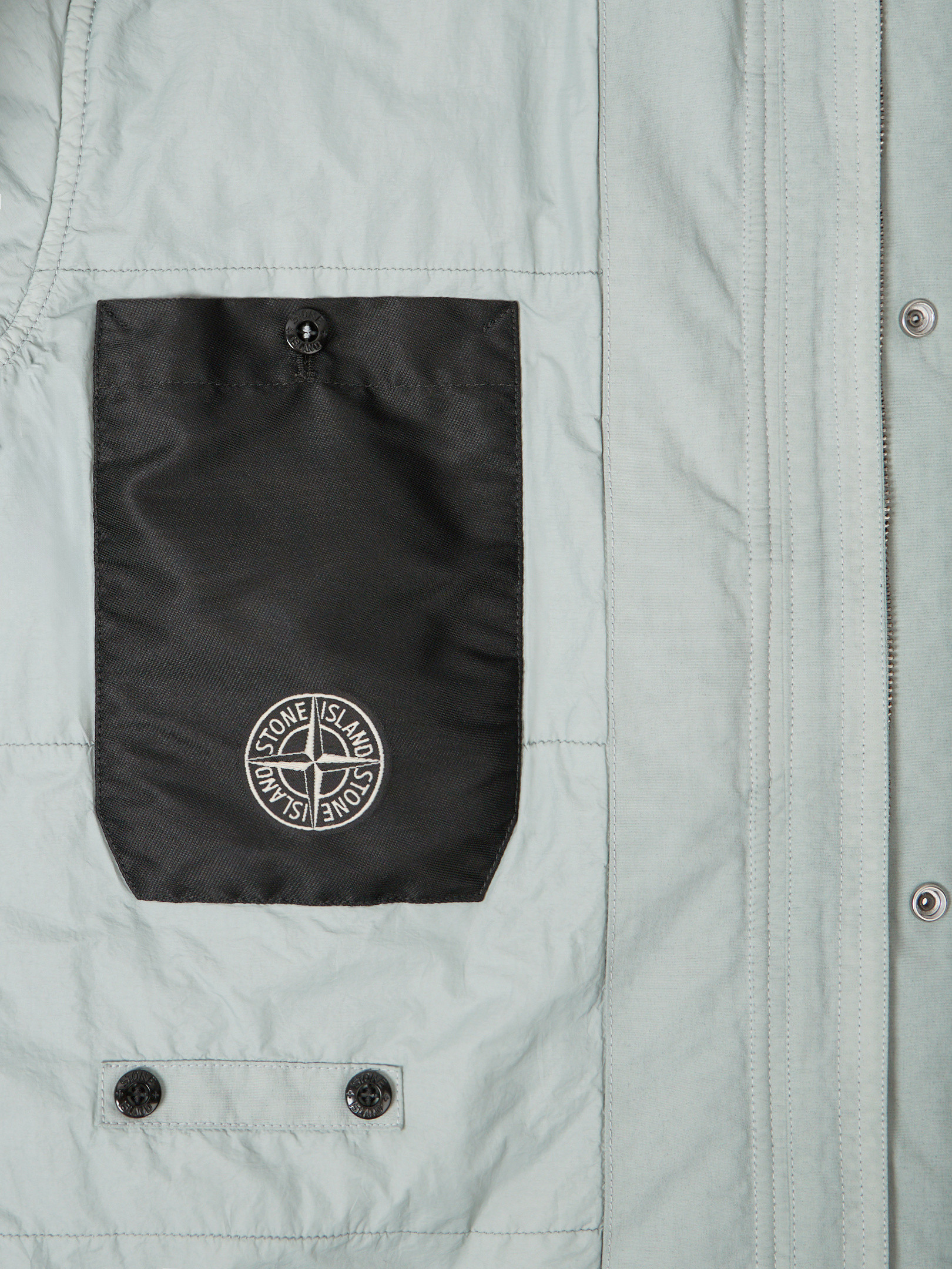 Pearl Grey Water- and wind-resistant jacket with light padding