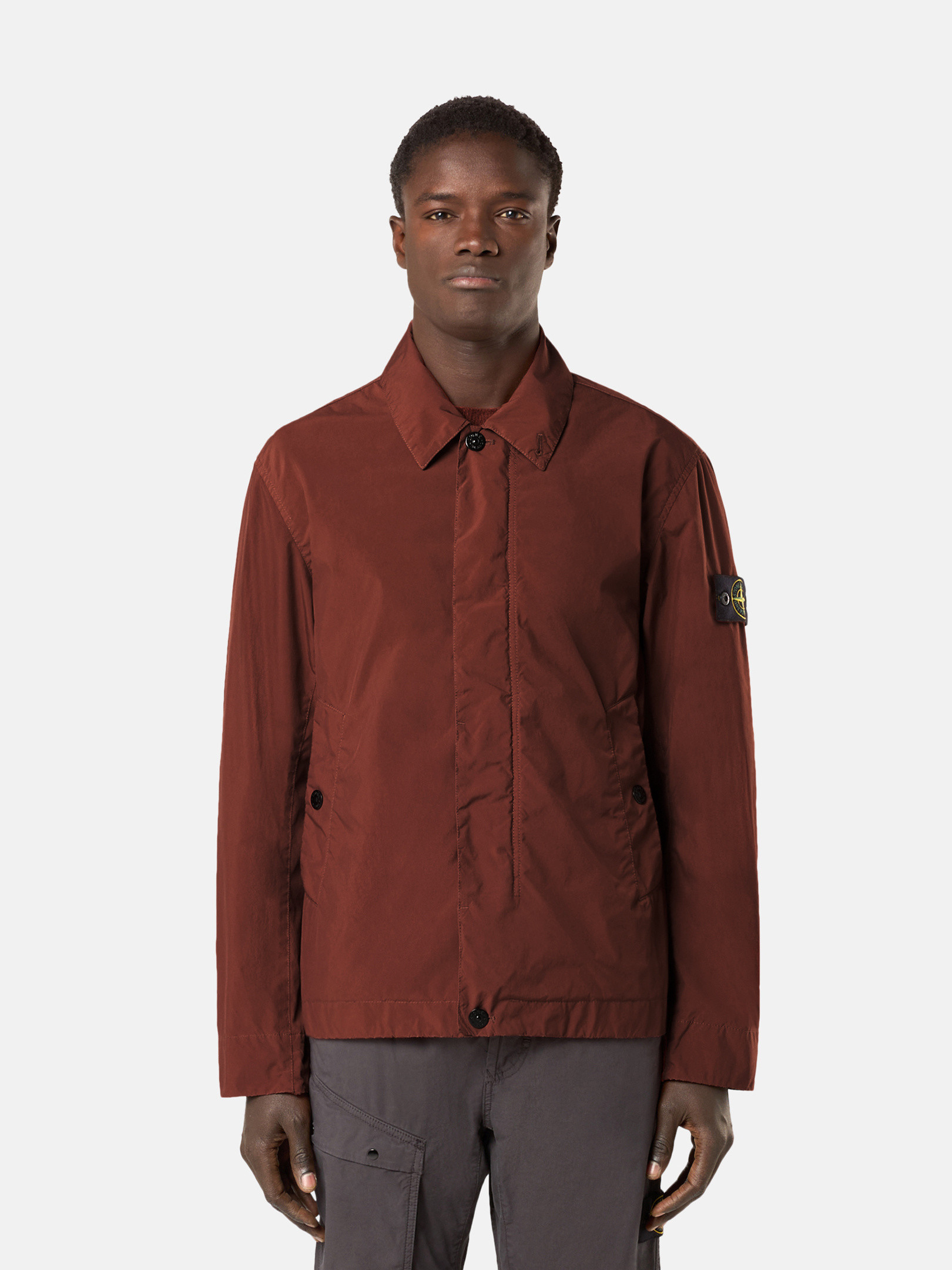 ストーンアイランド　LIGHT COMPACT TOUCH POLY-TC Stone Island Light compact touch poly-tc jacket | BLACK