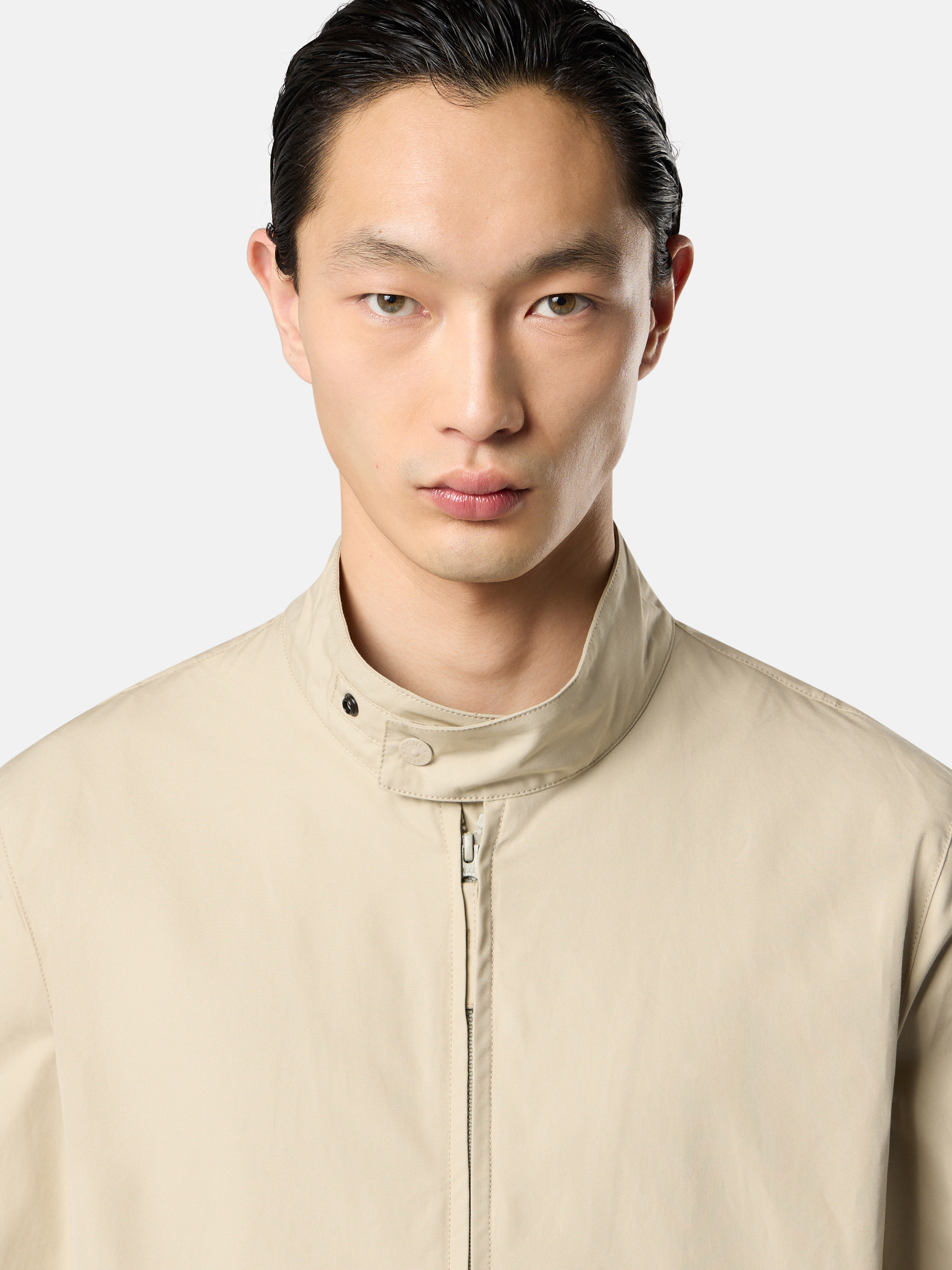 Beige 4100026 WEATHERPROOF COTTON CANVAS_STONE ISLAND GHOST Beige 4100026 WEATHERPROOF COTTON CANVAS_STONE ISLAND GHOST