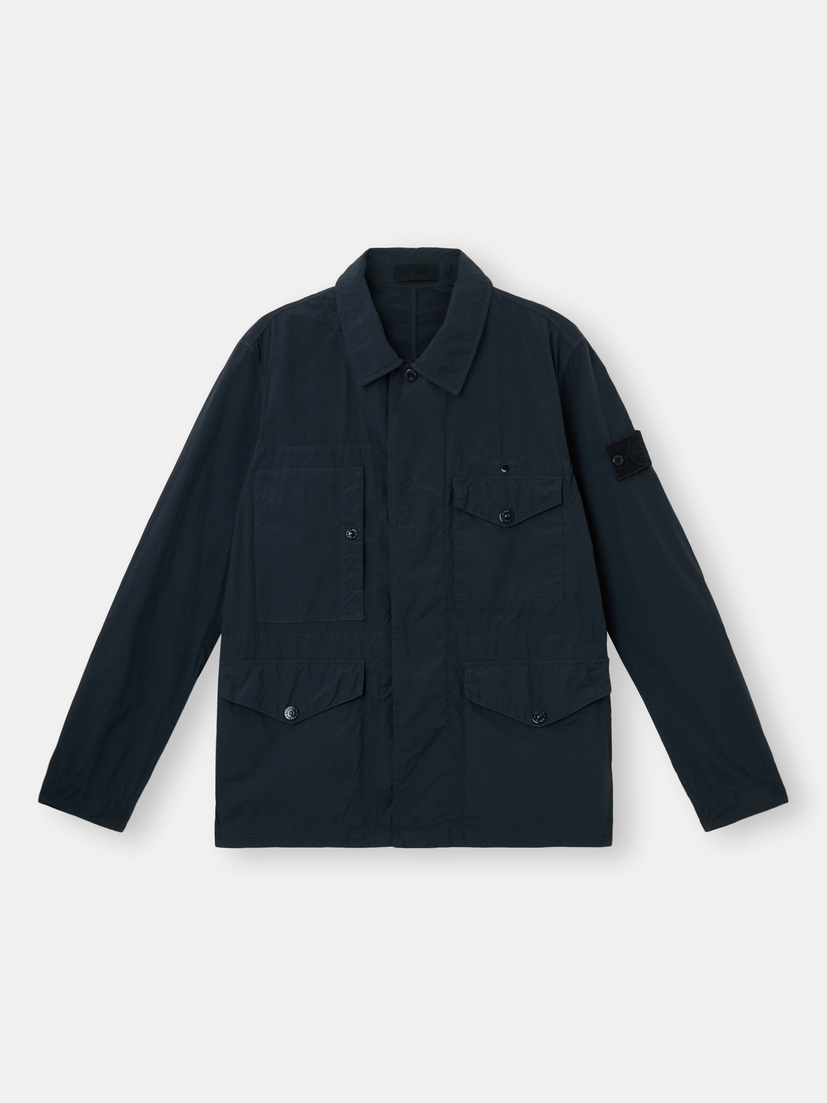 Navy Blue Stone Island Ghost Nylon Sweatshirt Stone Island Ghost